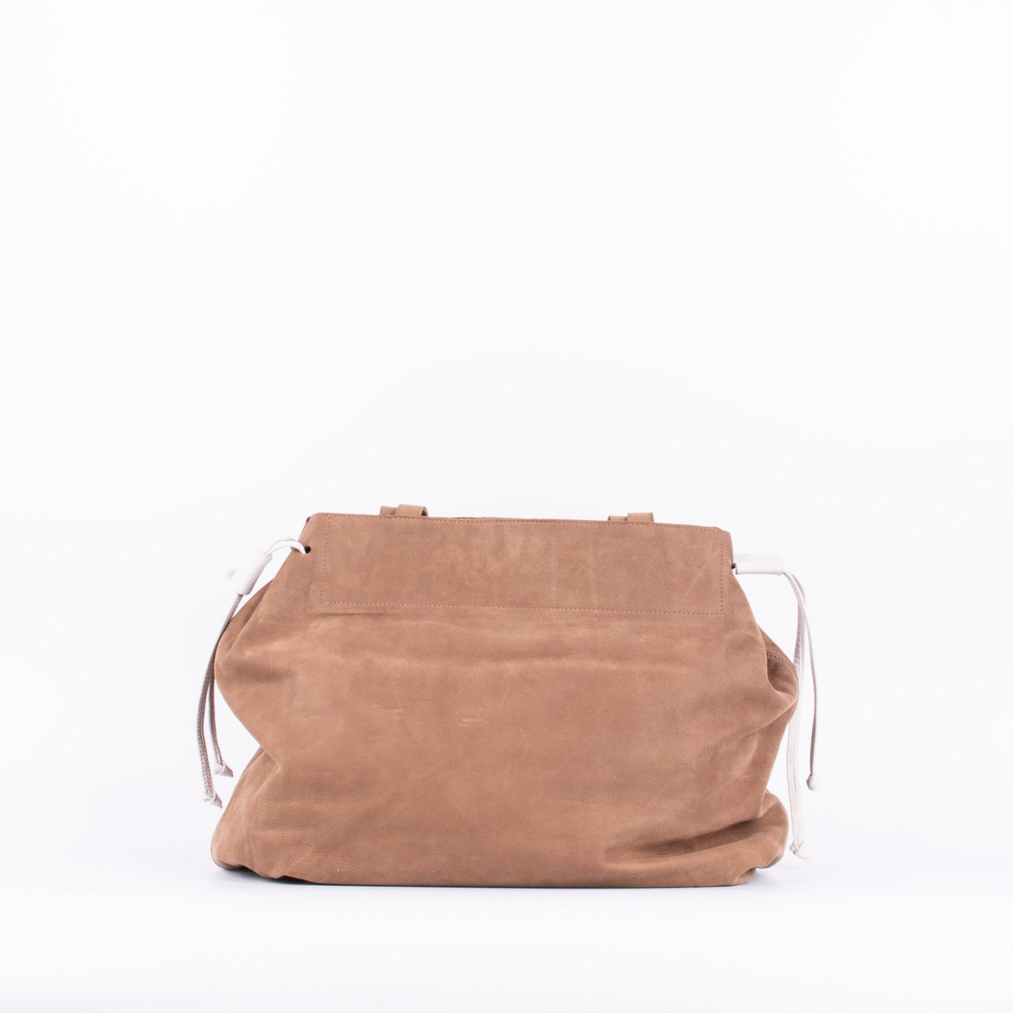Karen long beach fango provenza - borsa grande tracolla in pelle beige - Marta Ray