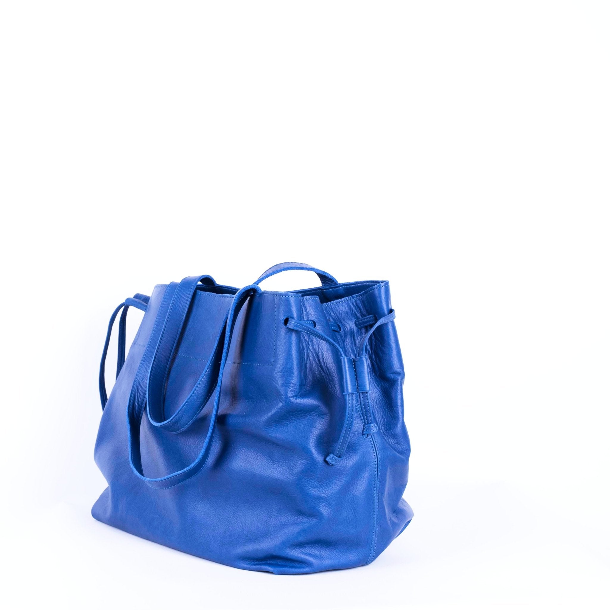 Karen mousse blu indemoniato - borsa in pelle blu elettrico - Marta Ray