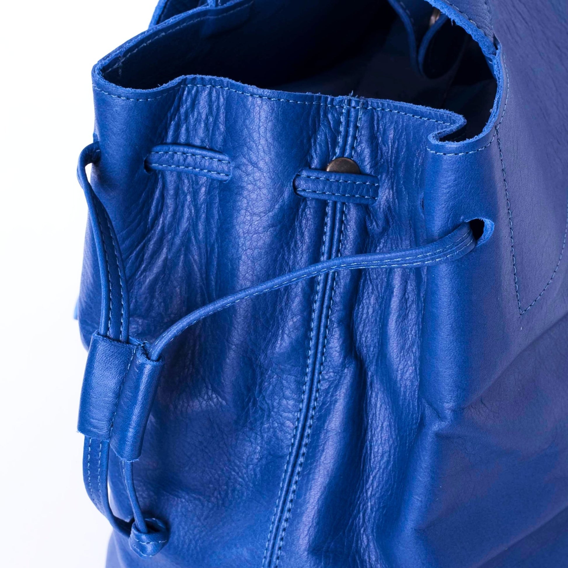 Karen mousse blu indemoniato - borsa in pelle blu elettrico - Marta Ray