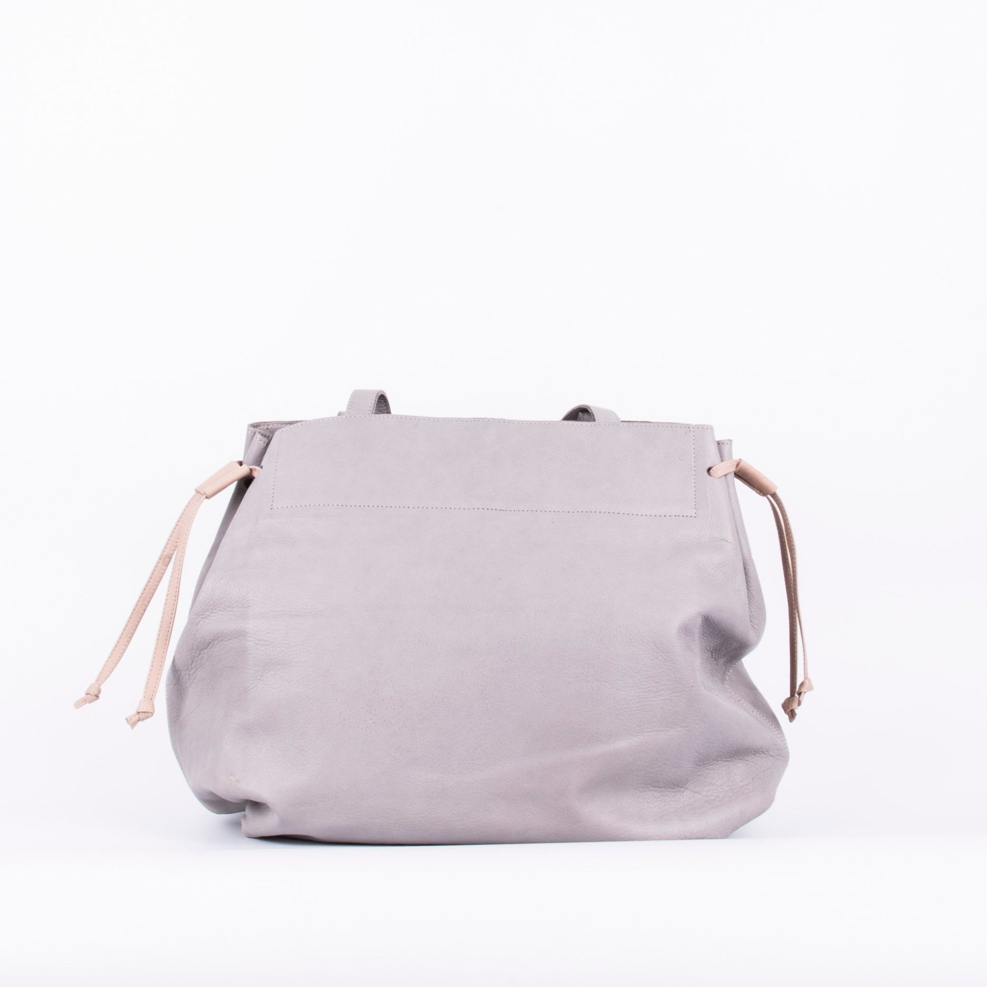 Karen mousse perla akoya mudo - borsa grande tracolla in pelle grigia - Marta Ray