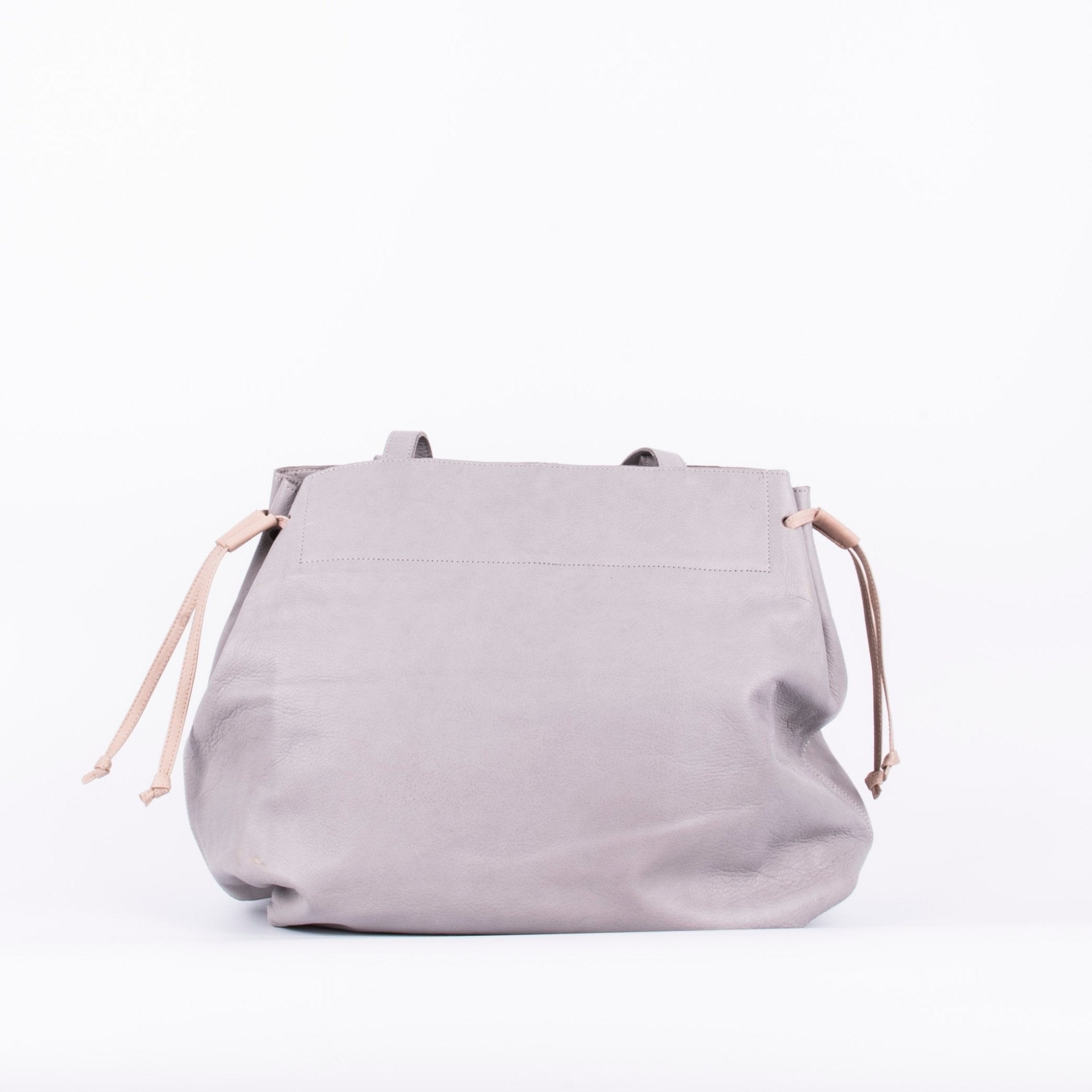 Karen mousse perla akoya mudo - borsa grande tracolla in pelle grigia - Marta Ray