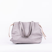 Karen mousse perla akoya mudo - borsa grande tracolla in pelle grigia - Marta Ray
