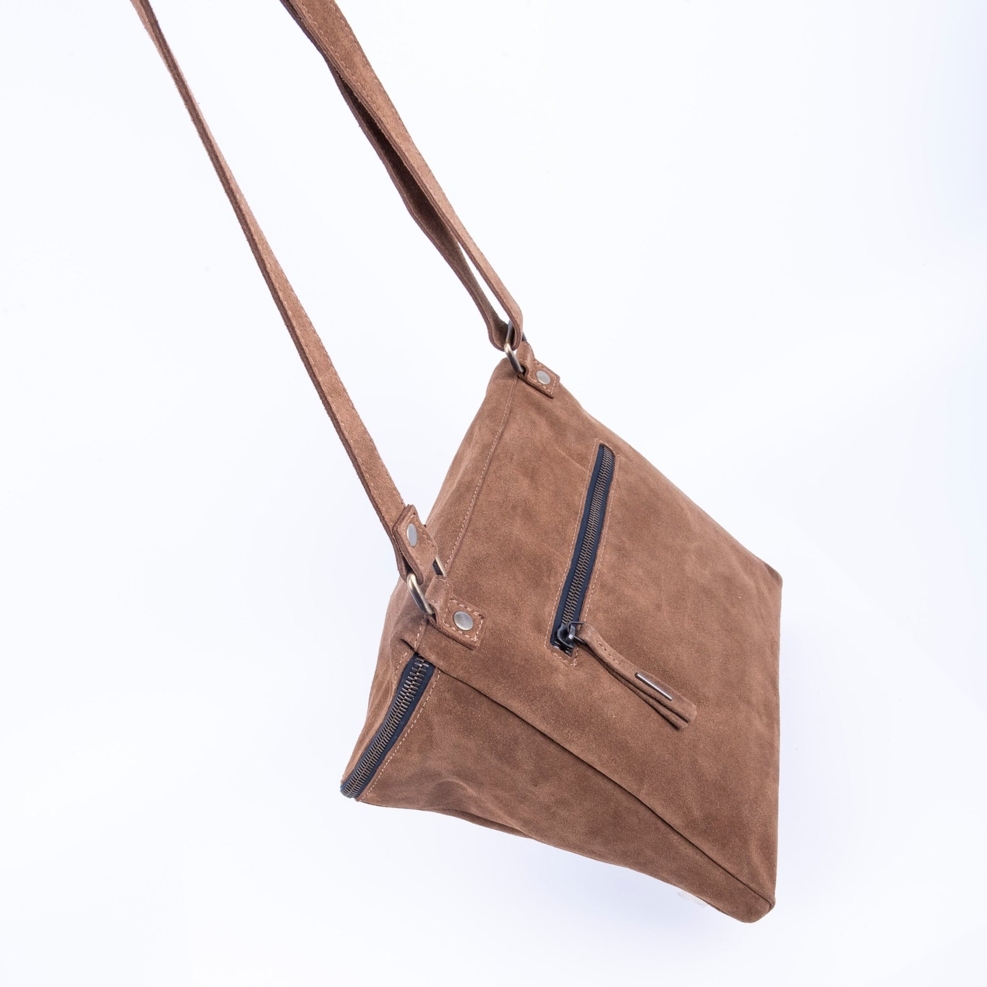 Kesi camoscio cuoio - borsa a tracolla in pelle - Marta Ray
