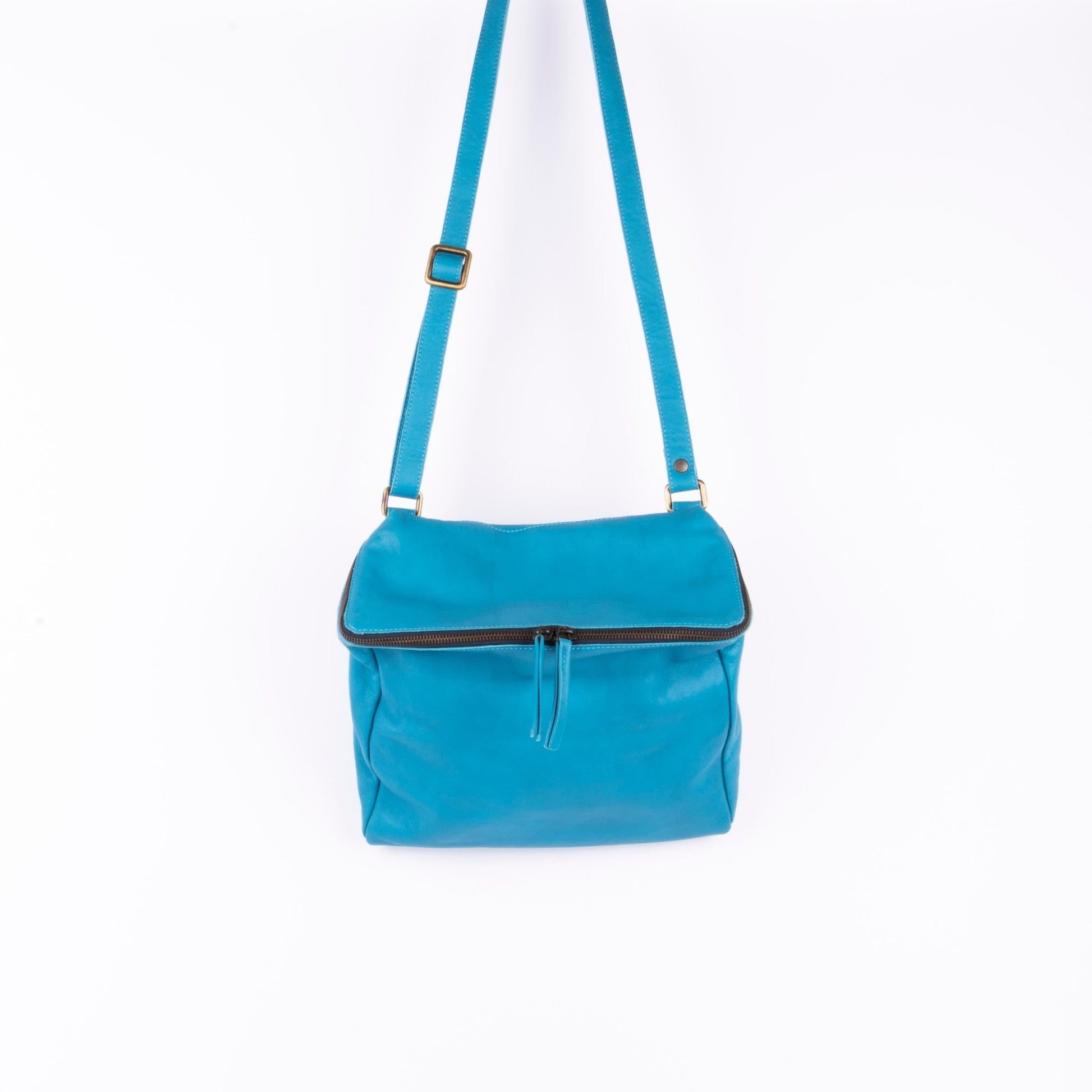 Kesi mousse mare - borsa a tracolla in pelle blu - Marta Ray