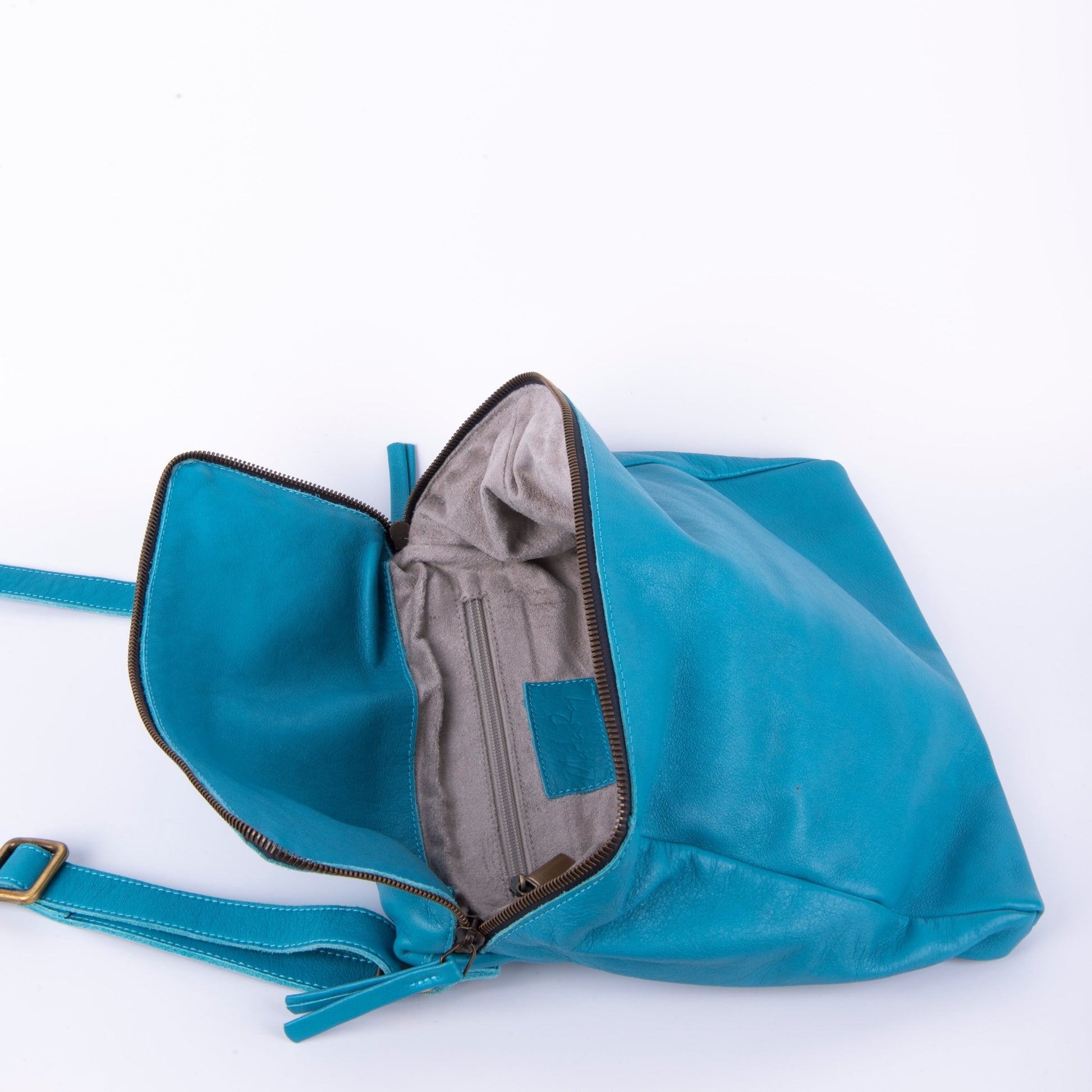 Kesi mousse mare - borsa a tracolla in pelle blu - Marta Ray