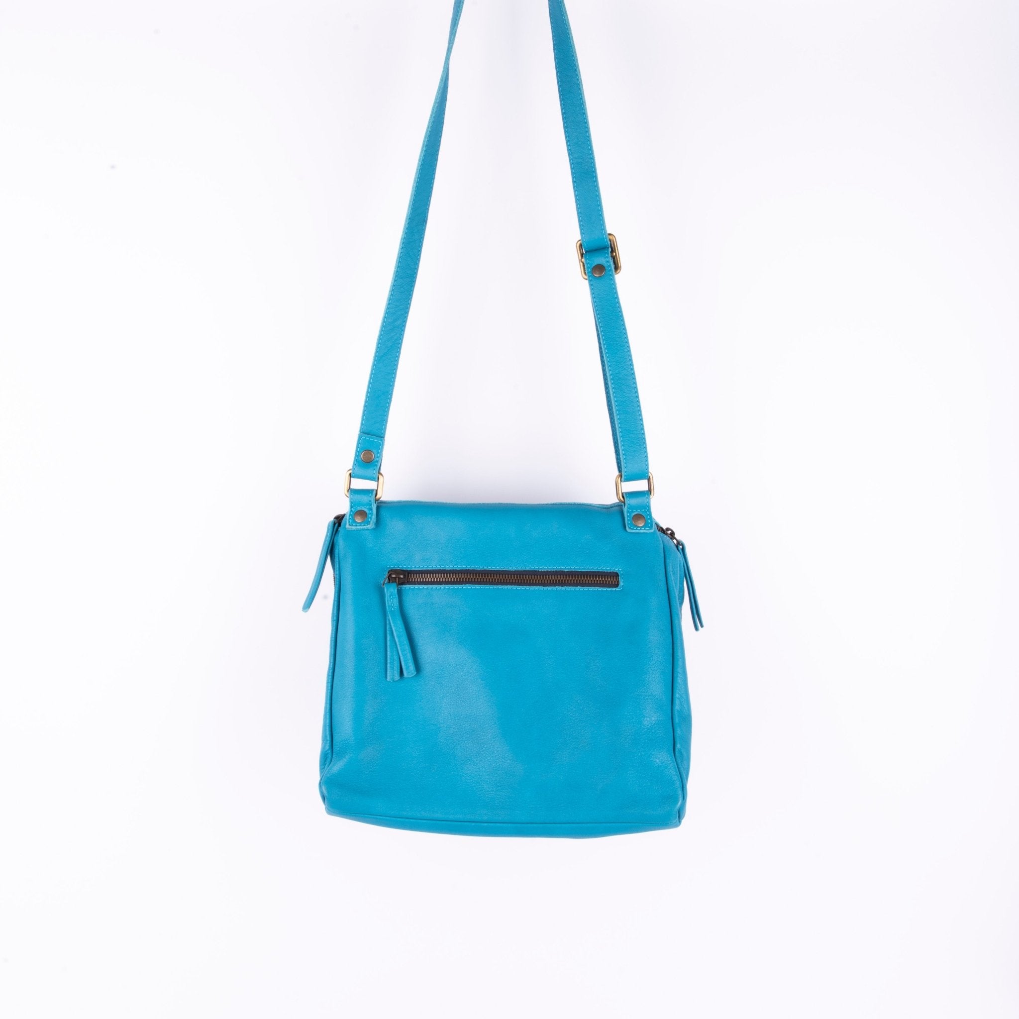 Kesi mousse mare - borsa a tracolla in pelle blu - Marta Ray