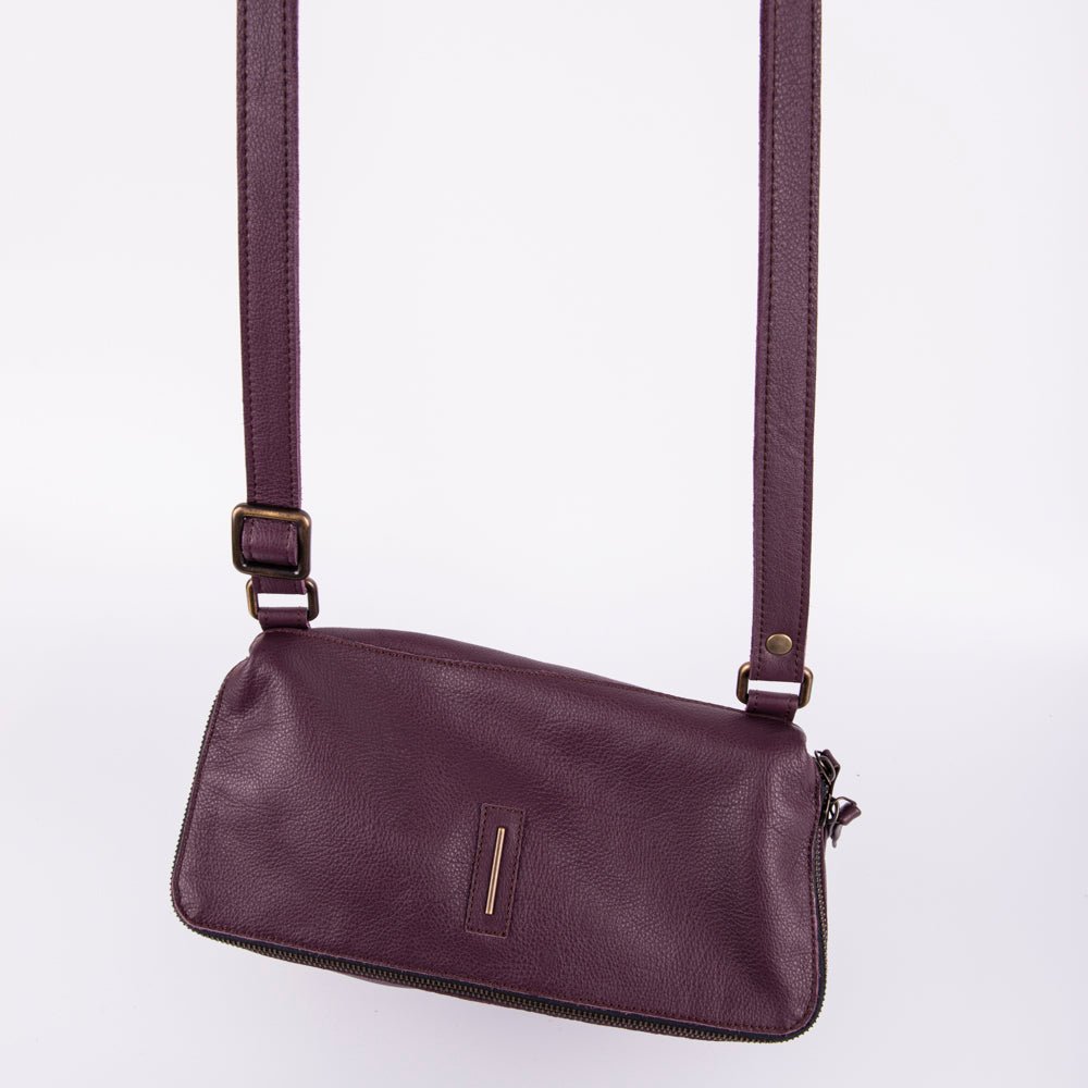 Kesi mousse viola - borsa a tracolla in pelle viola - Marta Ray