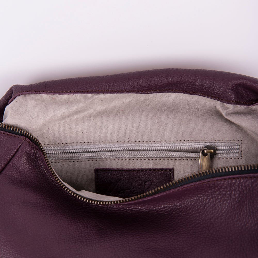 Kesi mousse viola - borsa a tracolla in pelle viola - Marta Ray