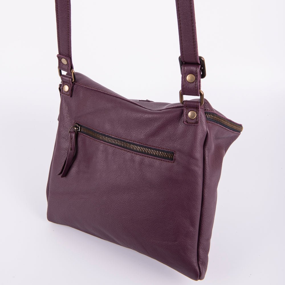 Kesi mousse viola - borsa a tracolla in pelle viola - Marta Ray