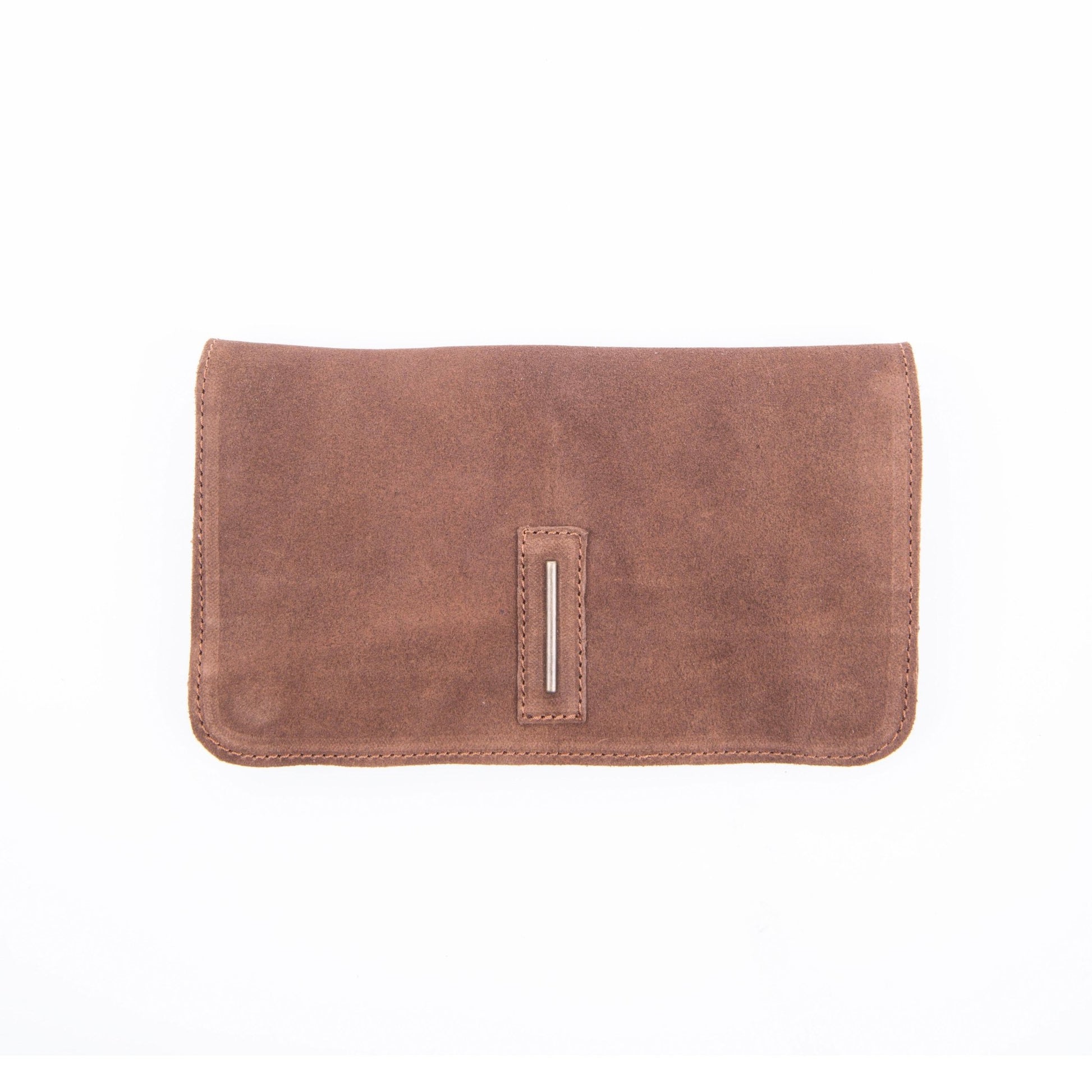 Kiki wallet camoscio cuoio - portafogli in pelle marrone - Marta Ray