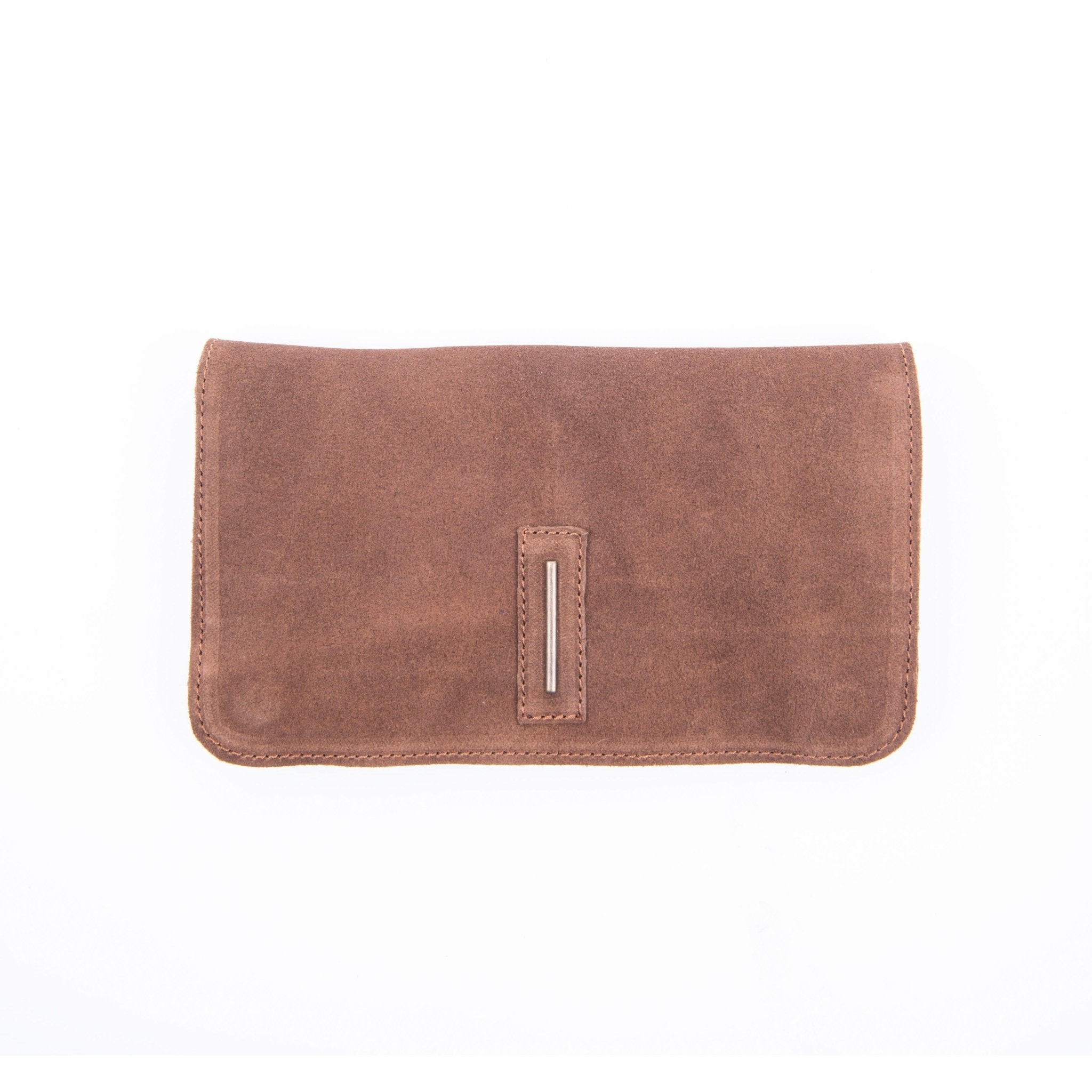 Kiki wallet camoscio cuoio - portafogli in pelle marrone - Marta Ray