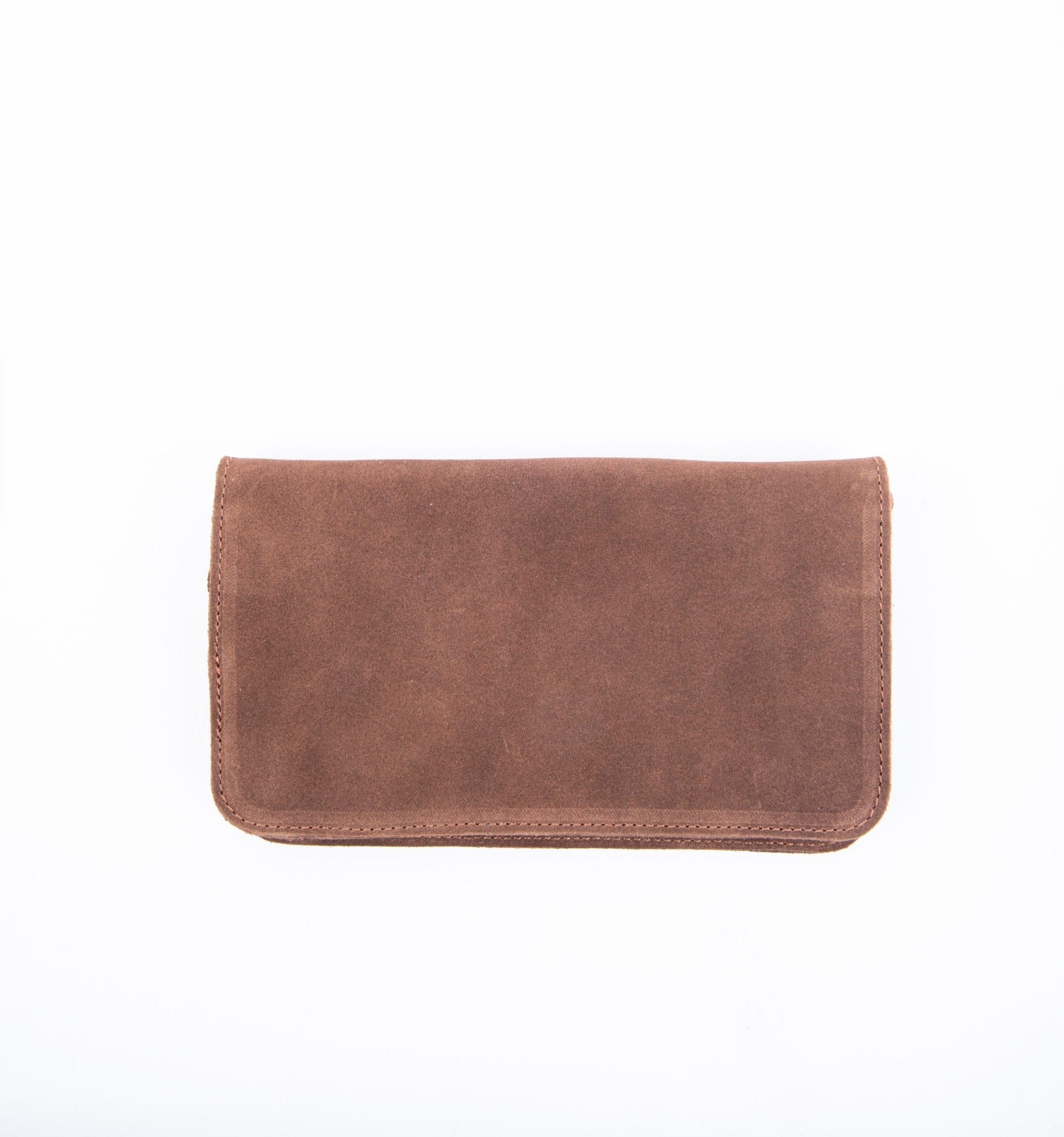 Kiki wallet camoscio cuoio - portafogli in pelle marrone - Marta Ray