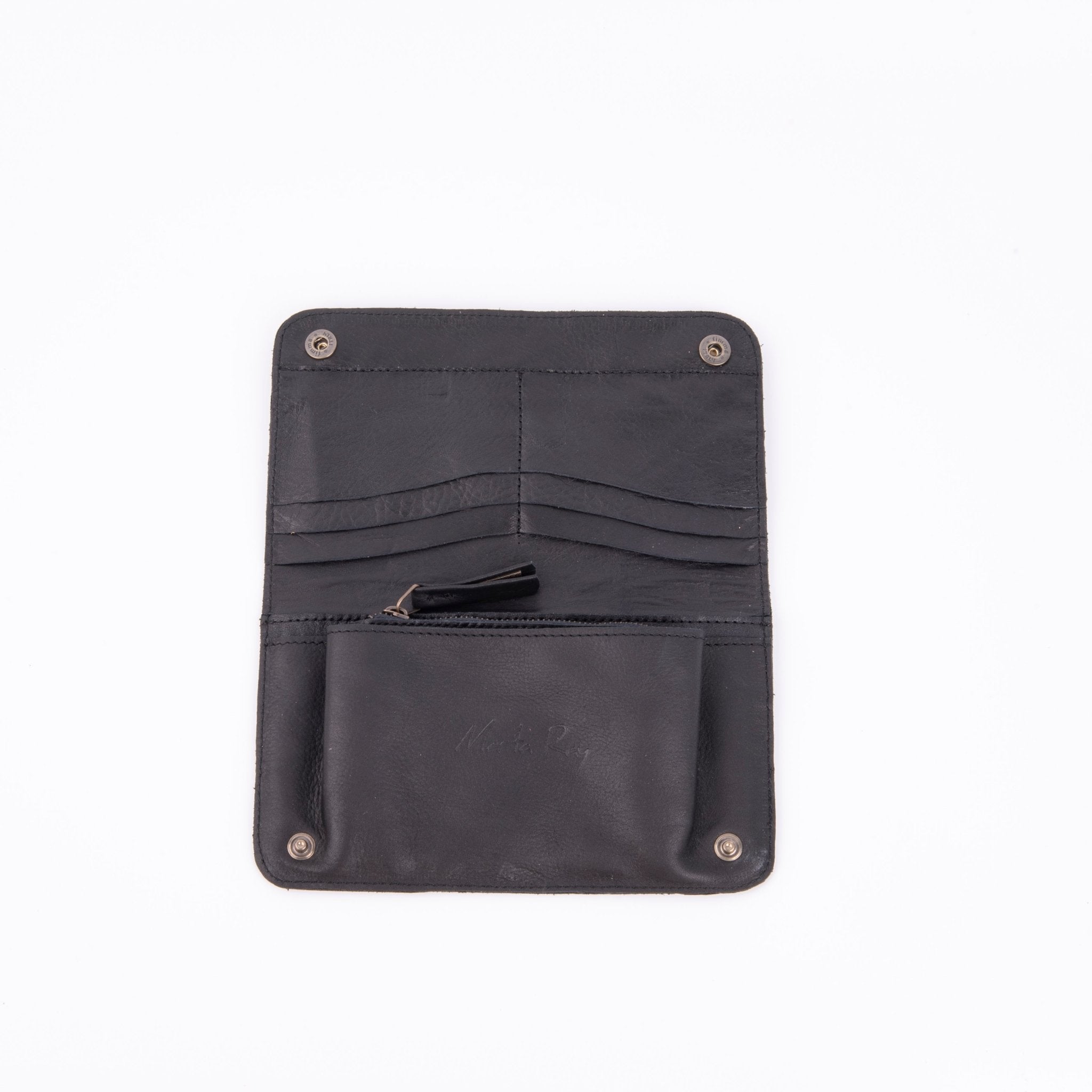 Kiki wallet cerato nero - portafogli in pelle nera - Marta Ray