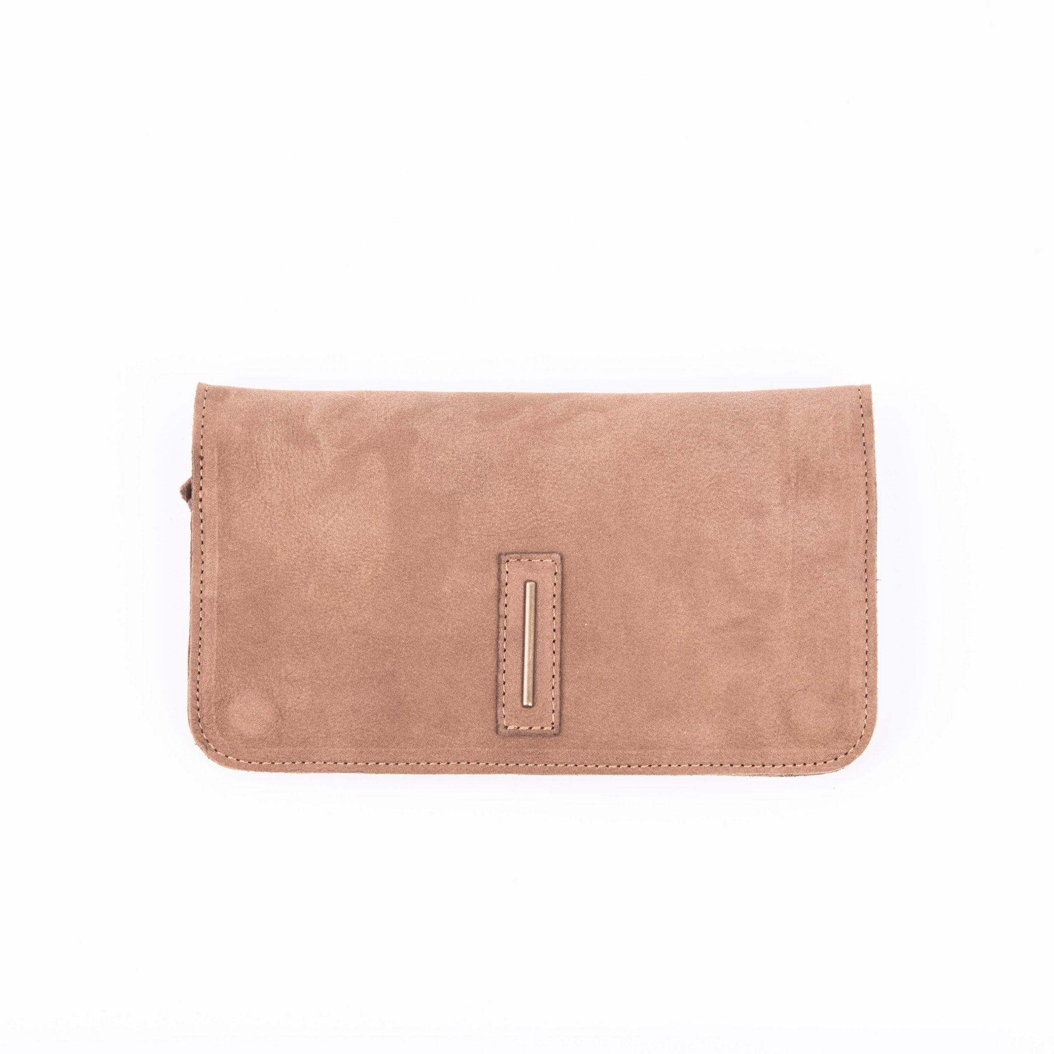 Kiki wallet long beach fango - portafogli in pelle marrone - Marta Ray
