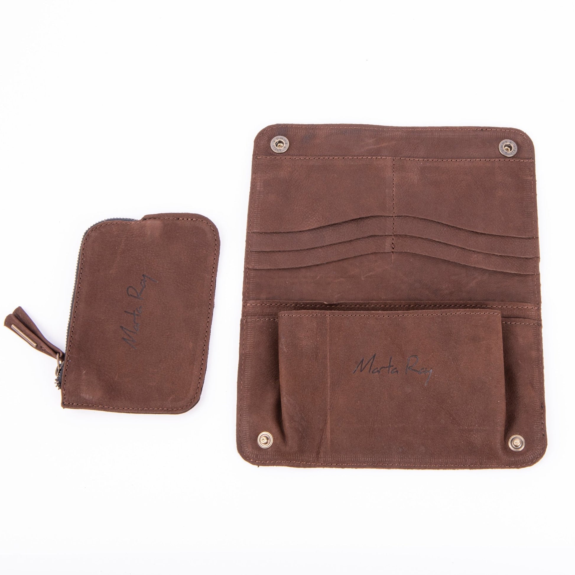 Kiki wallet long beach sigaro - portafogli in pelle marrone - Marta Ray