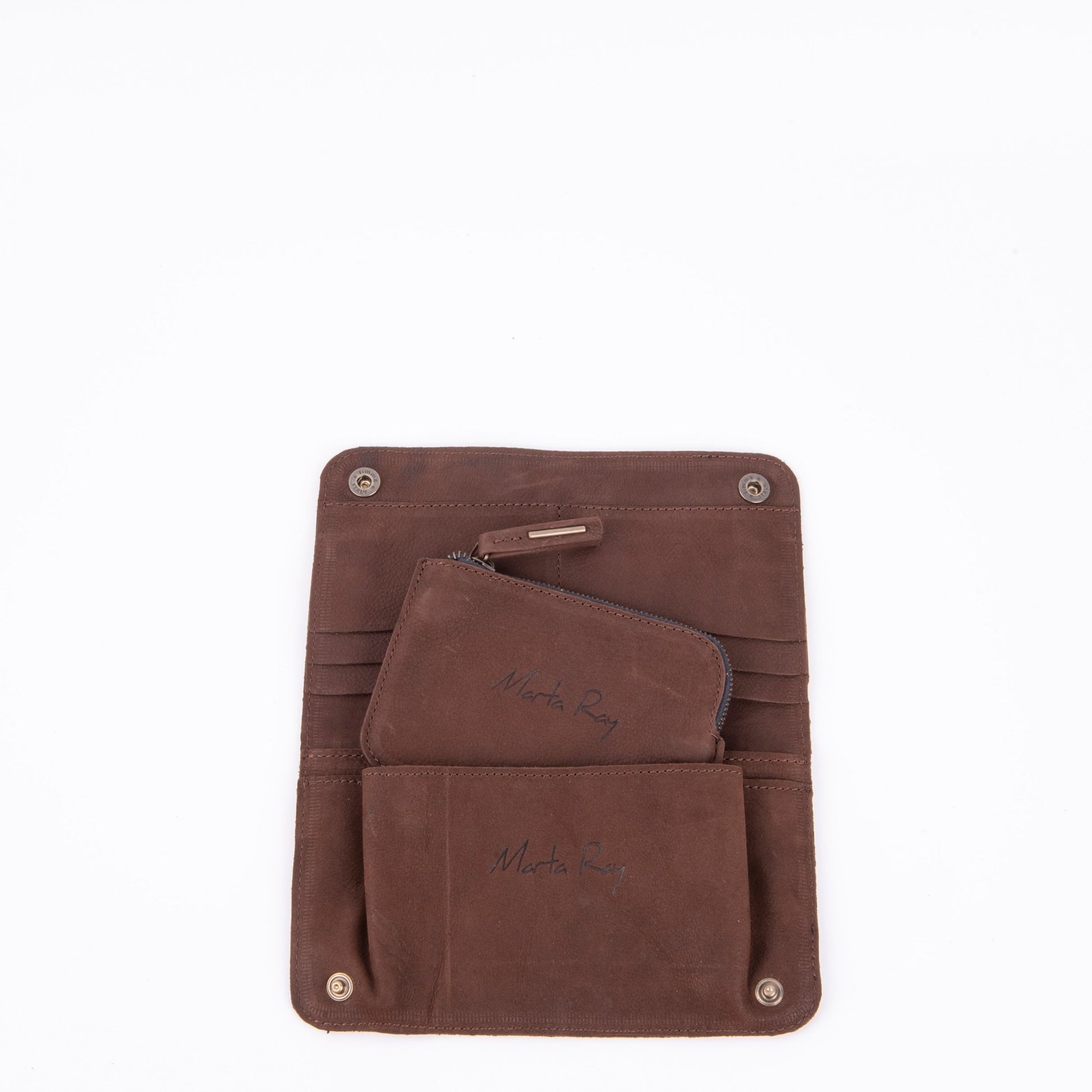 Kiki wallet long beach sigaro - portafogli in pelle marrone - Marta Ray