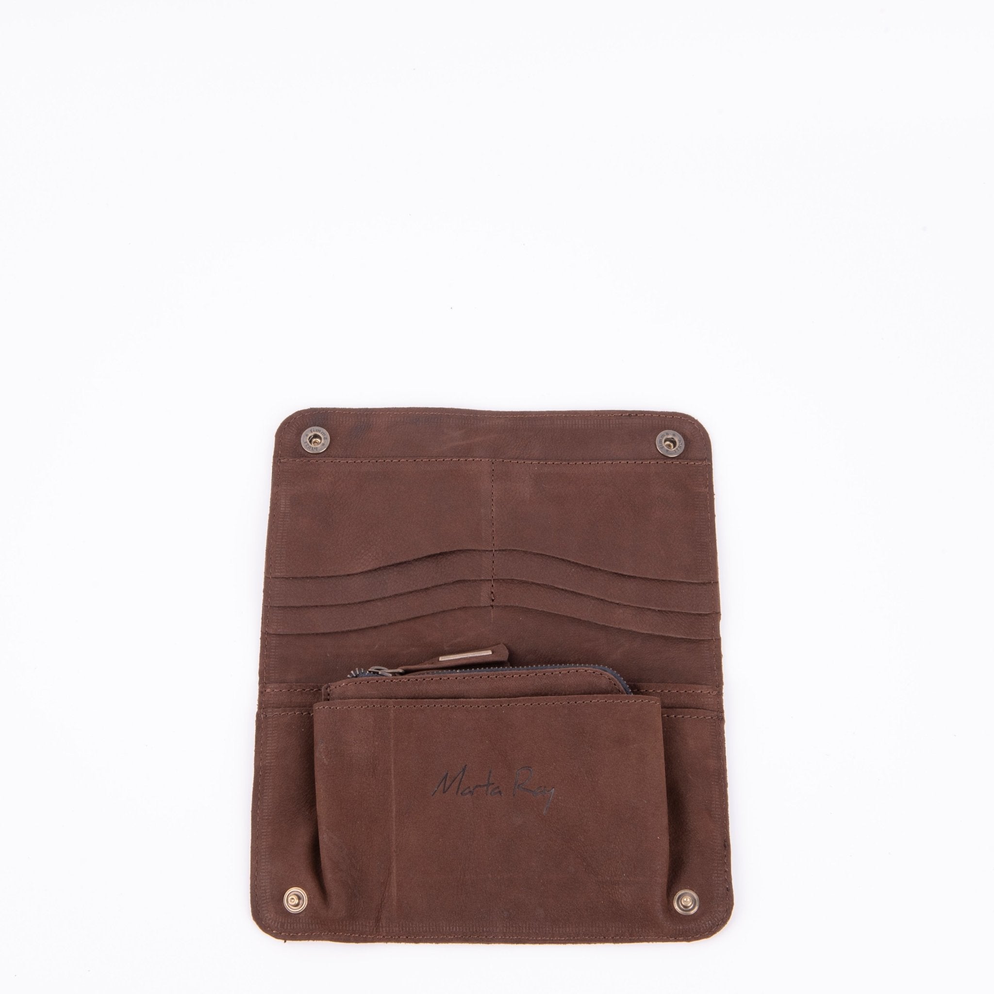 Kiki wallet long beach sigaro - portafogli in pelle marrone - Marta Ray