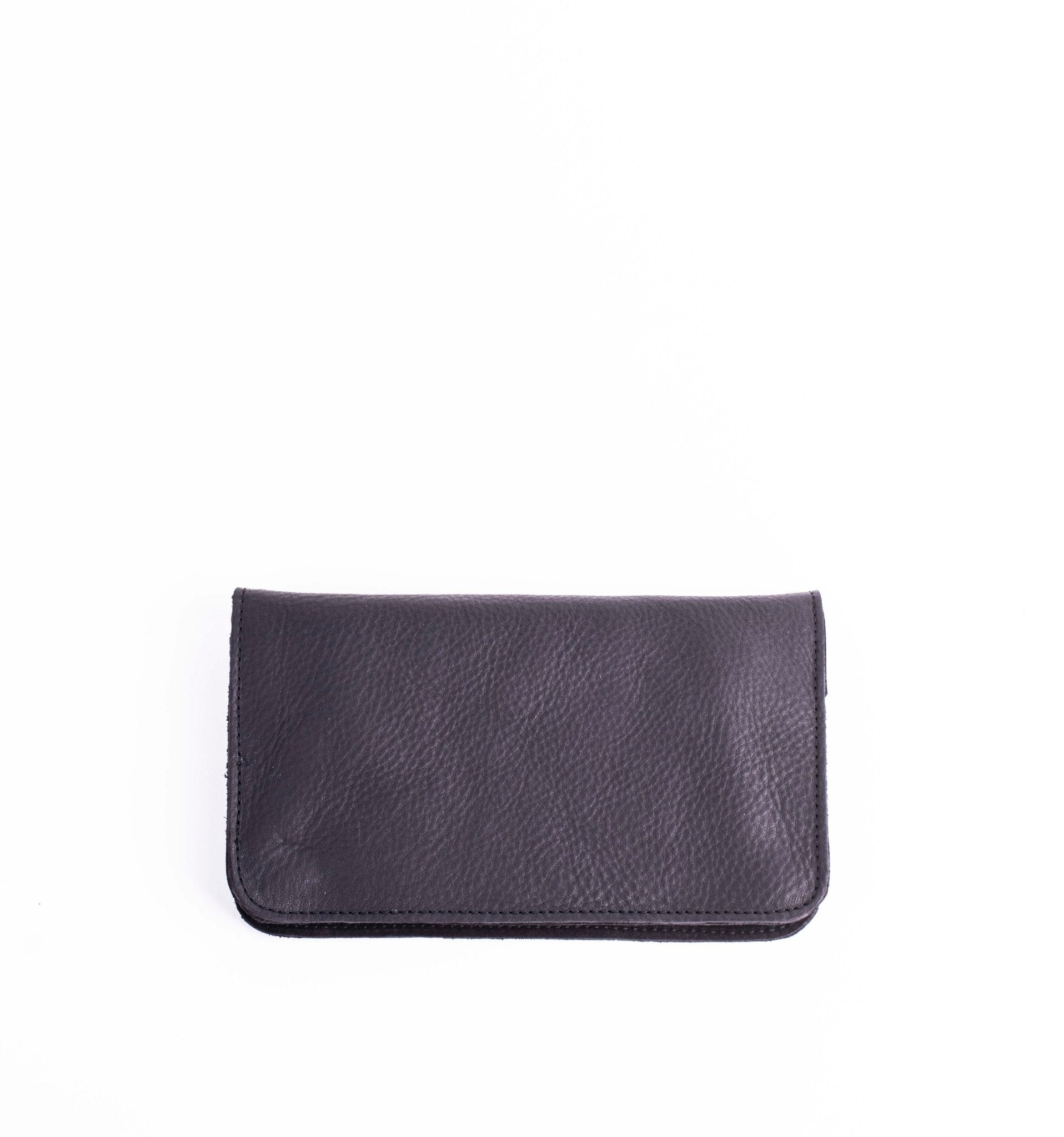 Kiki wallet martellato + long beach nero - portafogli in pelle nera - Marta Ray