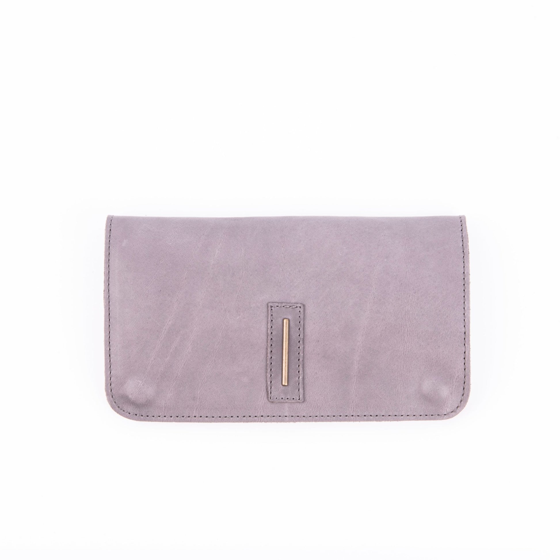 Kiki wallet mousse frozen - portafogli in pelle grigia - Marta Ray