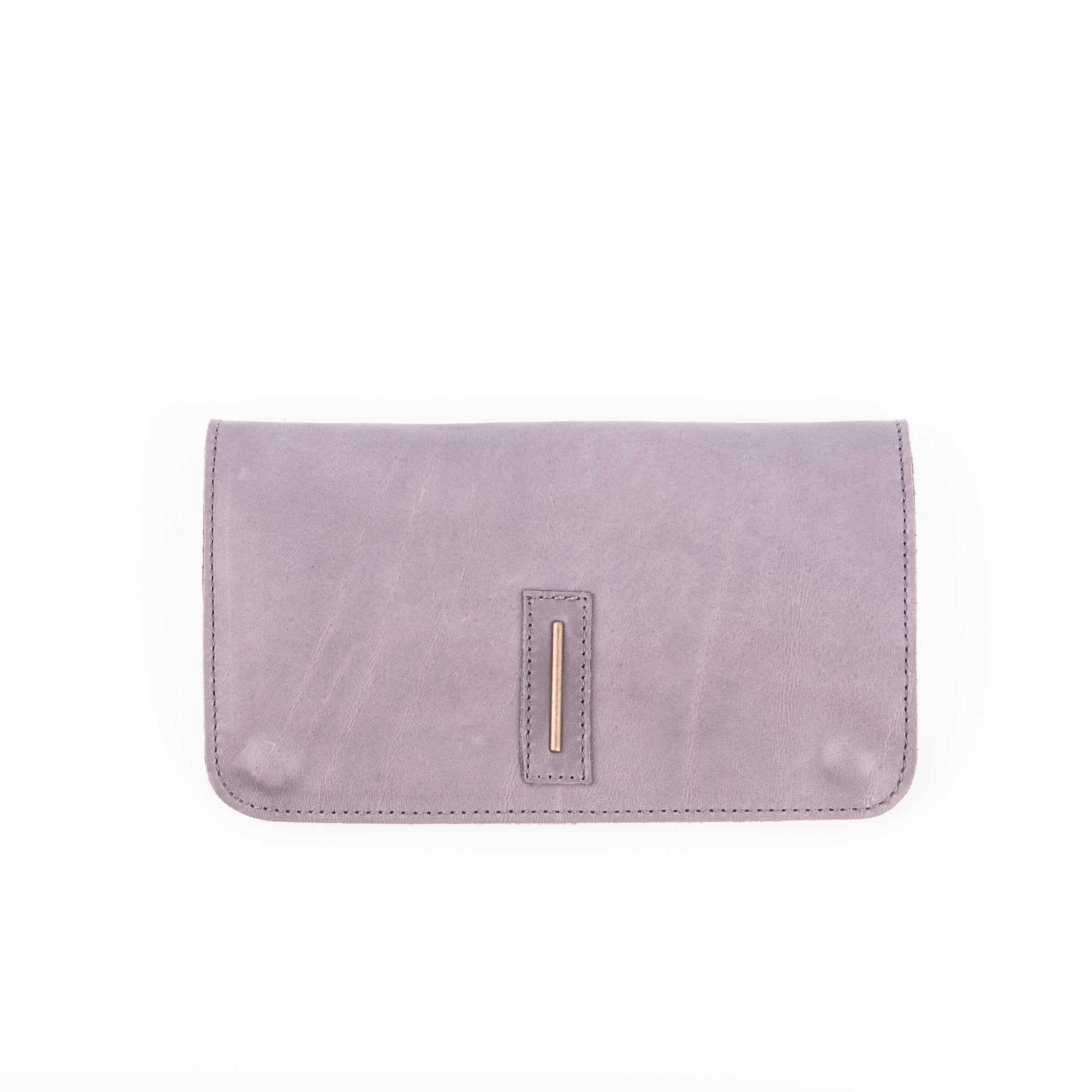 Kiki wallet mousse frozen - portafogli in pelle grigia - Marta Ray