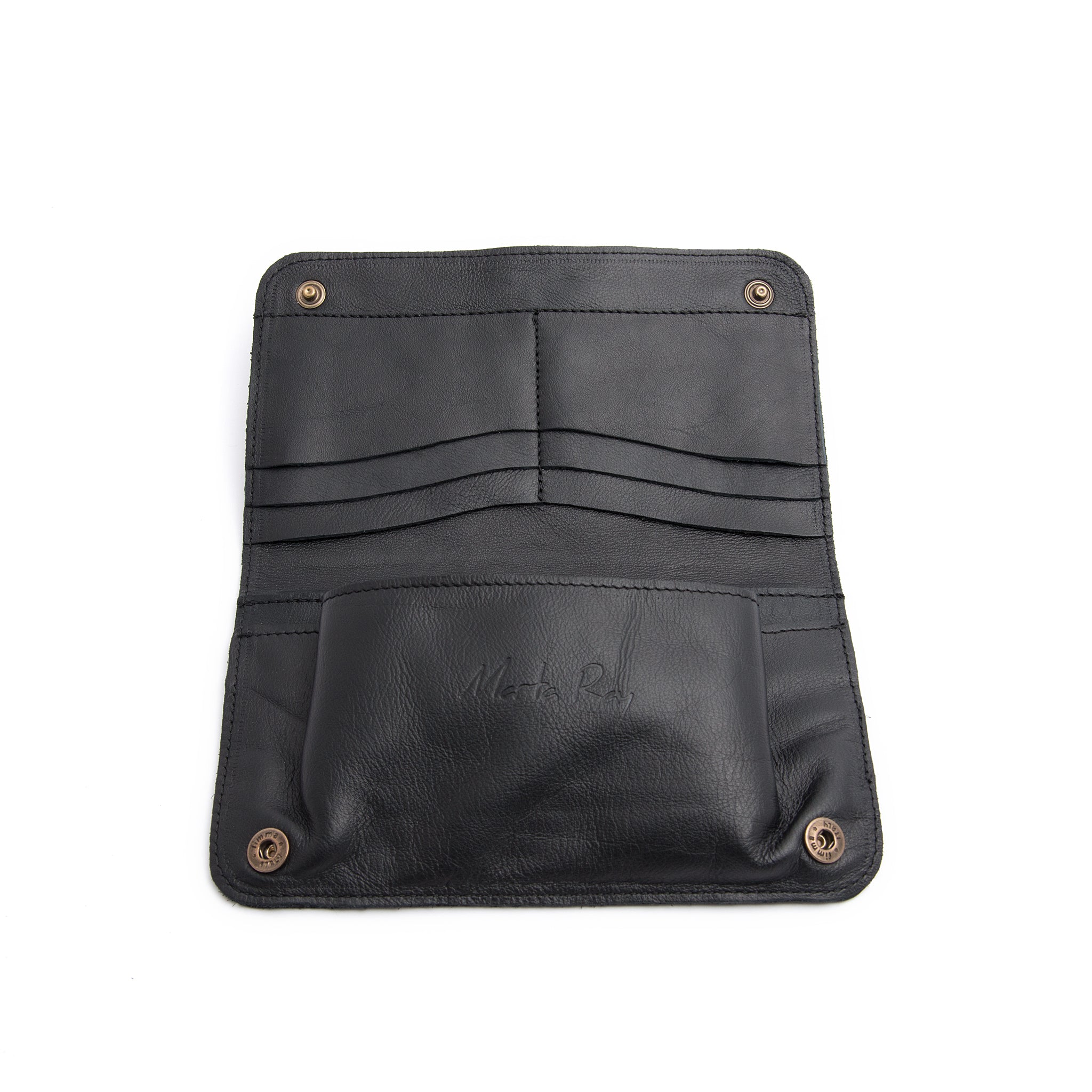 Kiki wallet mousse nero - portafogli in pelle nera - Marta Ray