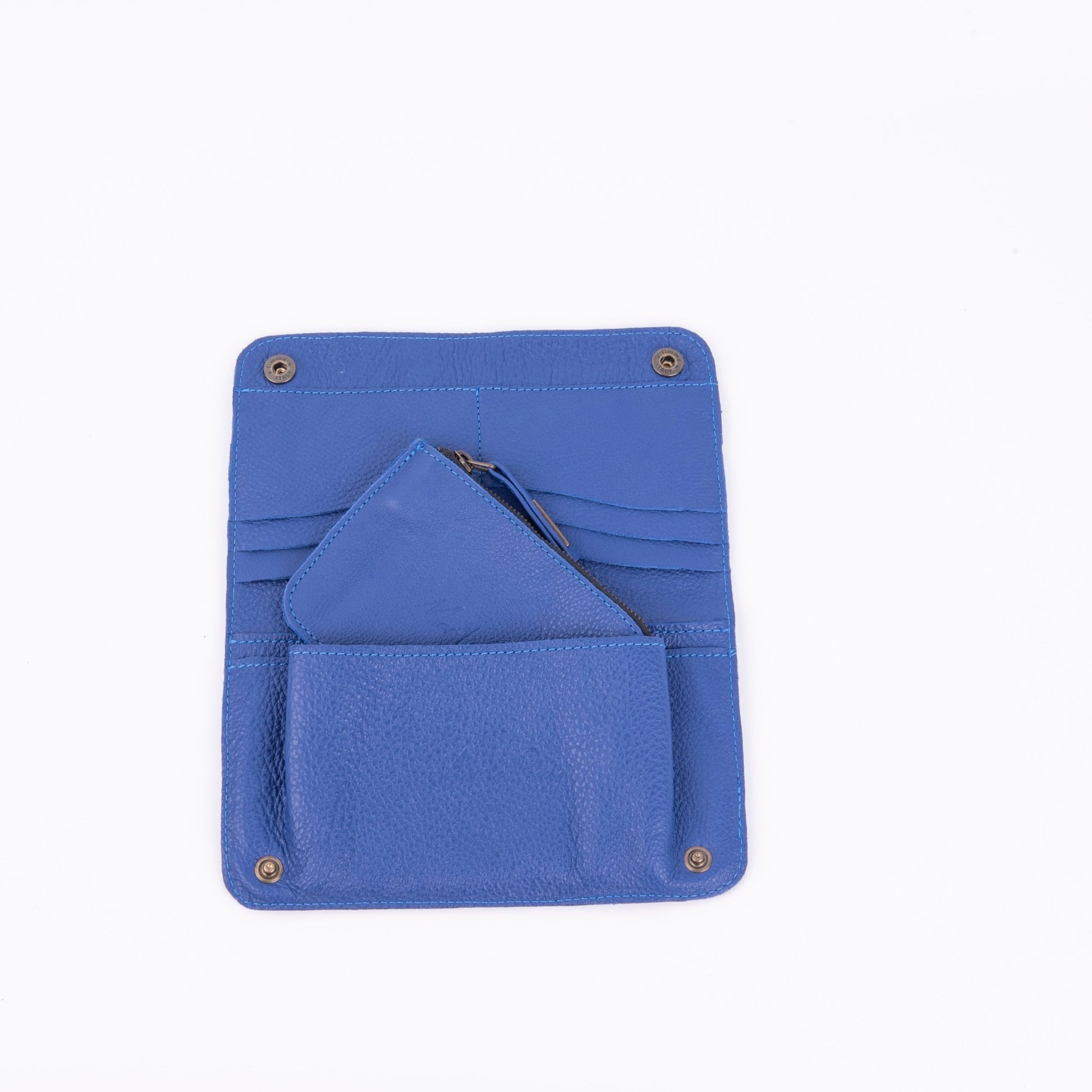 Kiki wallet new york blue bird - portafogli in pelle blu - Marta Ray