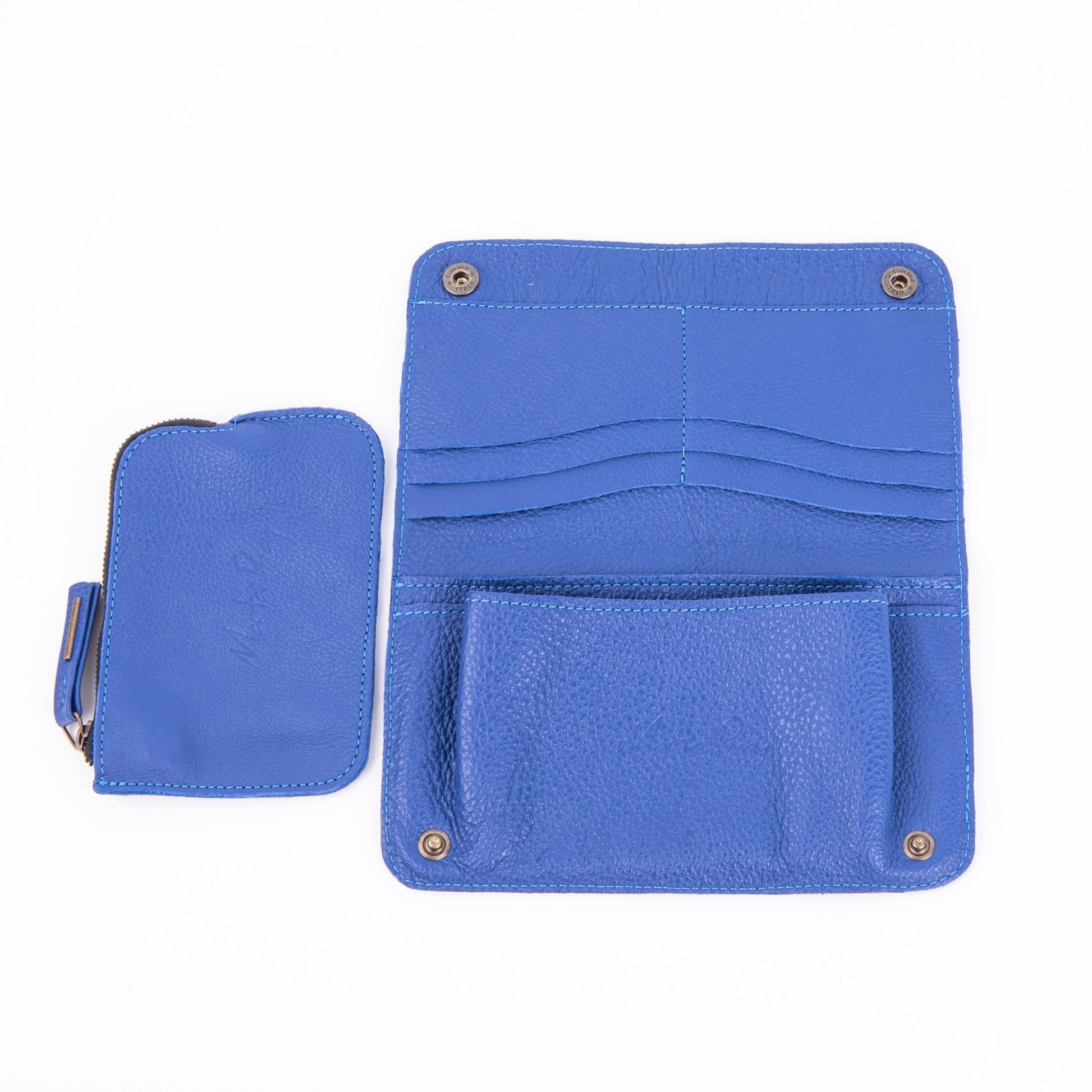 Kiki wallet new york blue bird - portafogli in pelle blu - Marta Ray