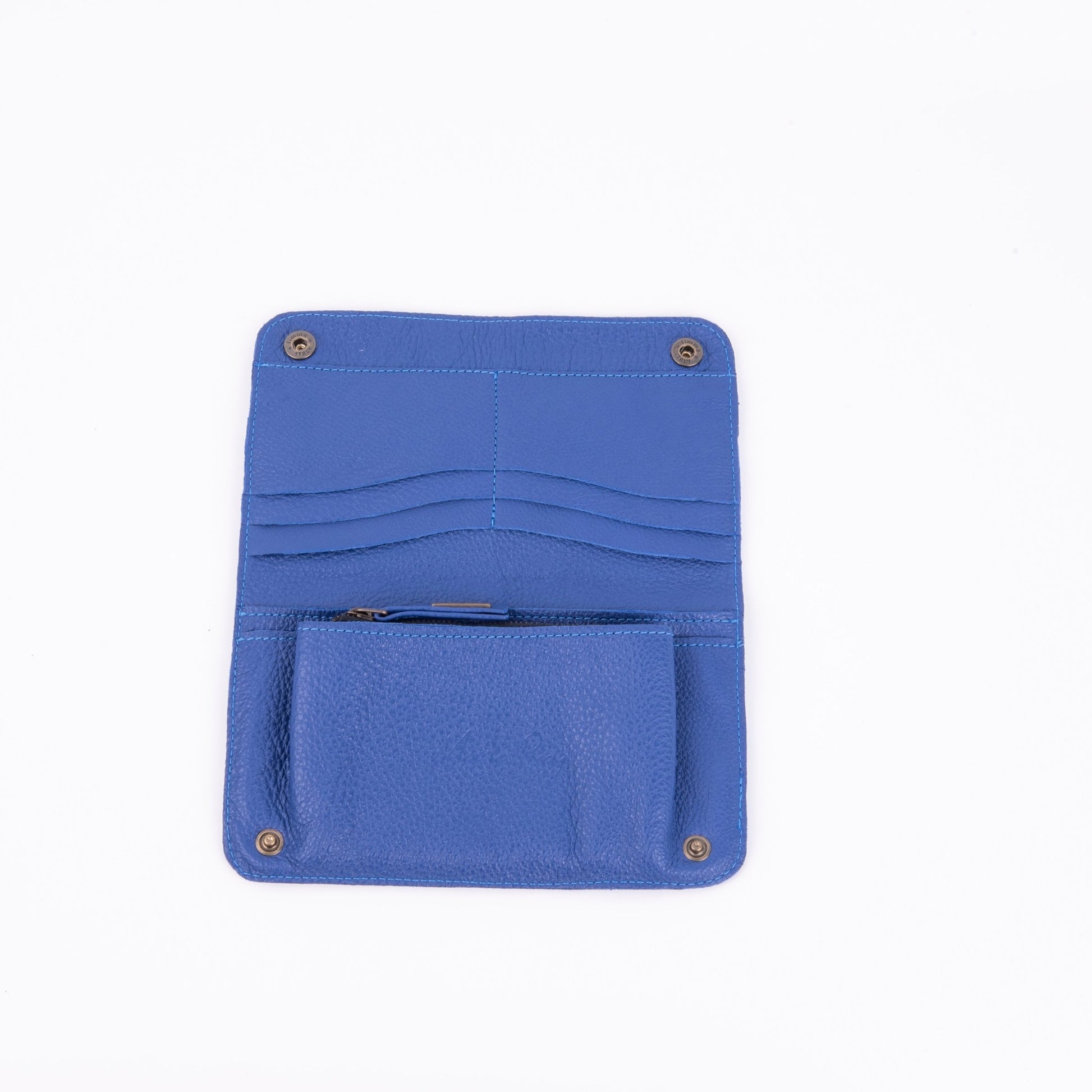 Kiki wallet new york blue bird - portafogli in pelle blu - Marta Ray