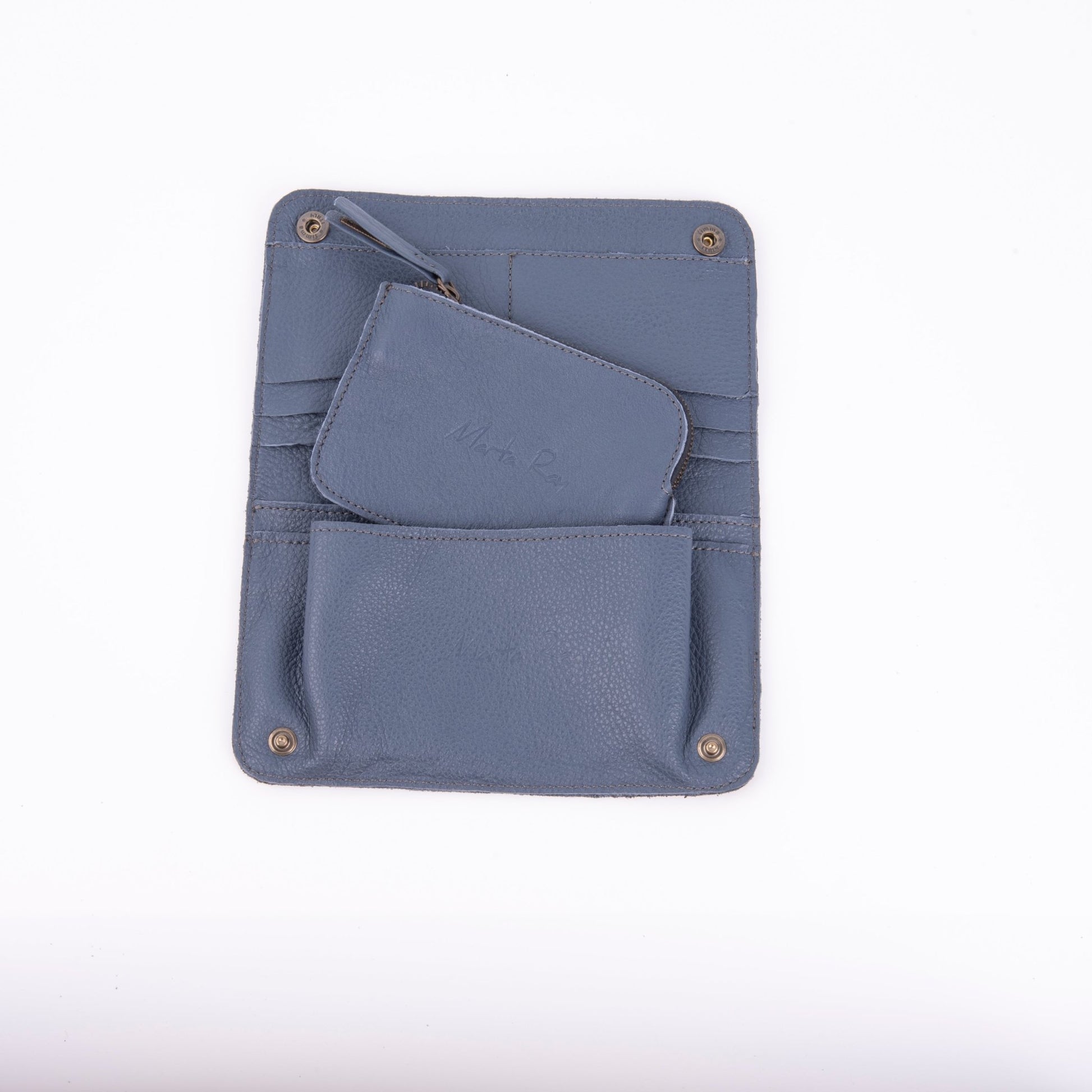 Kiki wallet new york oceania - portafogli in pelle blu - Marta Ray