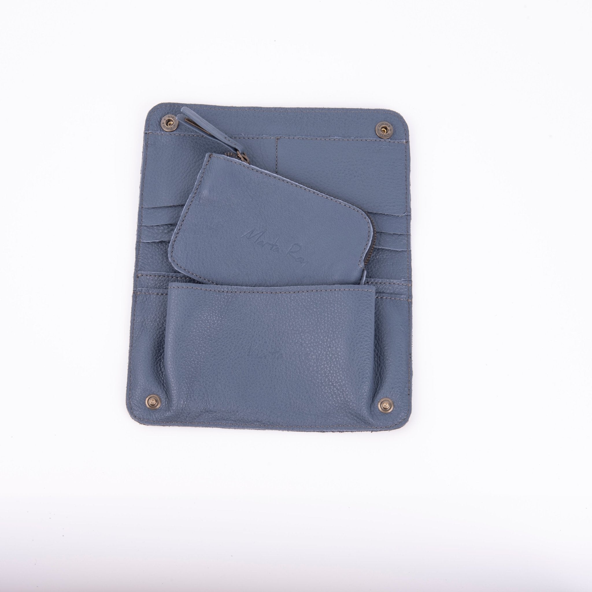 Kiki wallet new york oceania - portafogli in pelle blu - Marta Ray