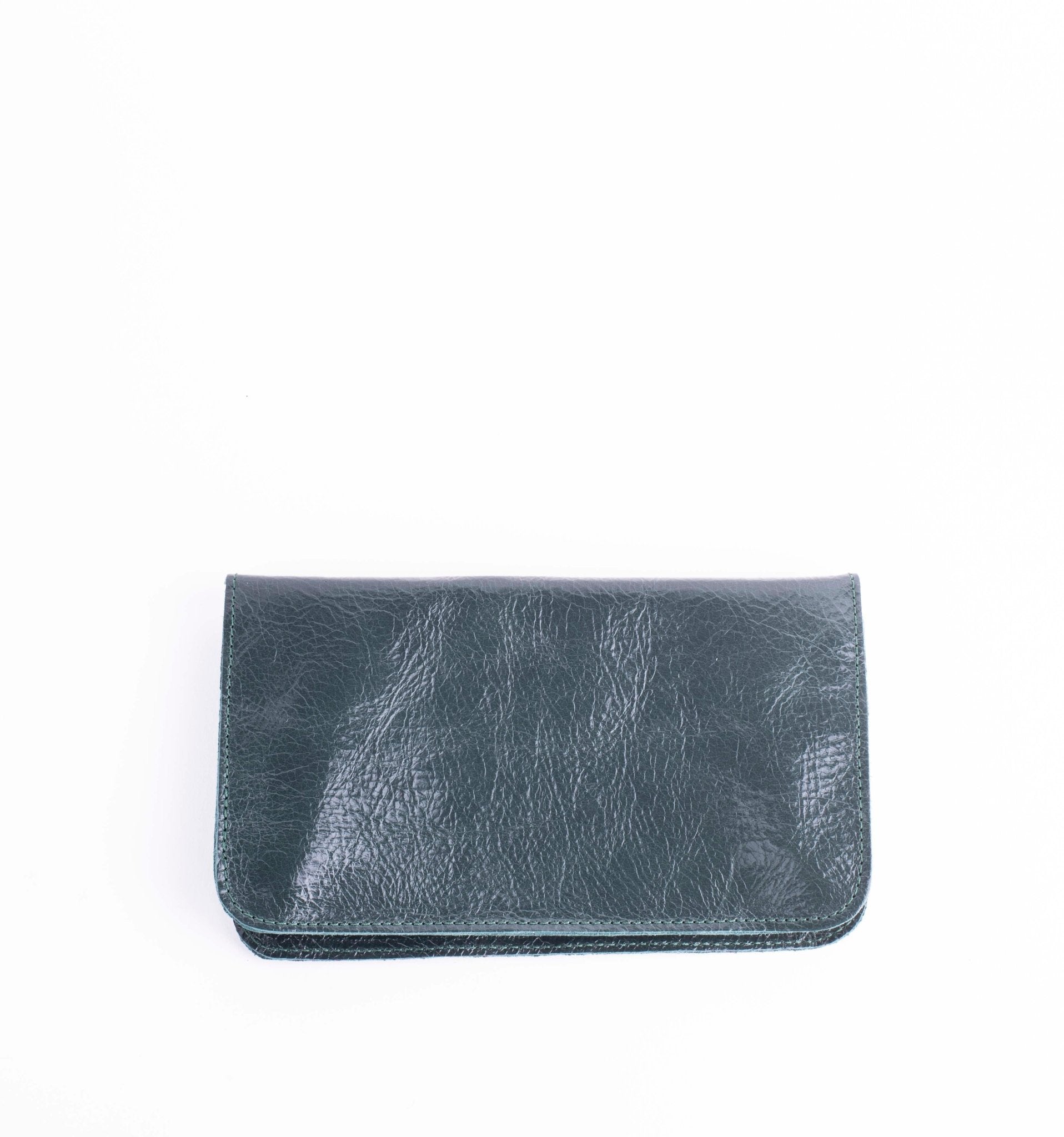 Kiki wallet vernice pino - portafogli in pelle verde - Marta Ray