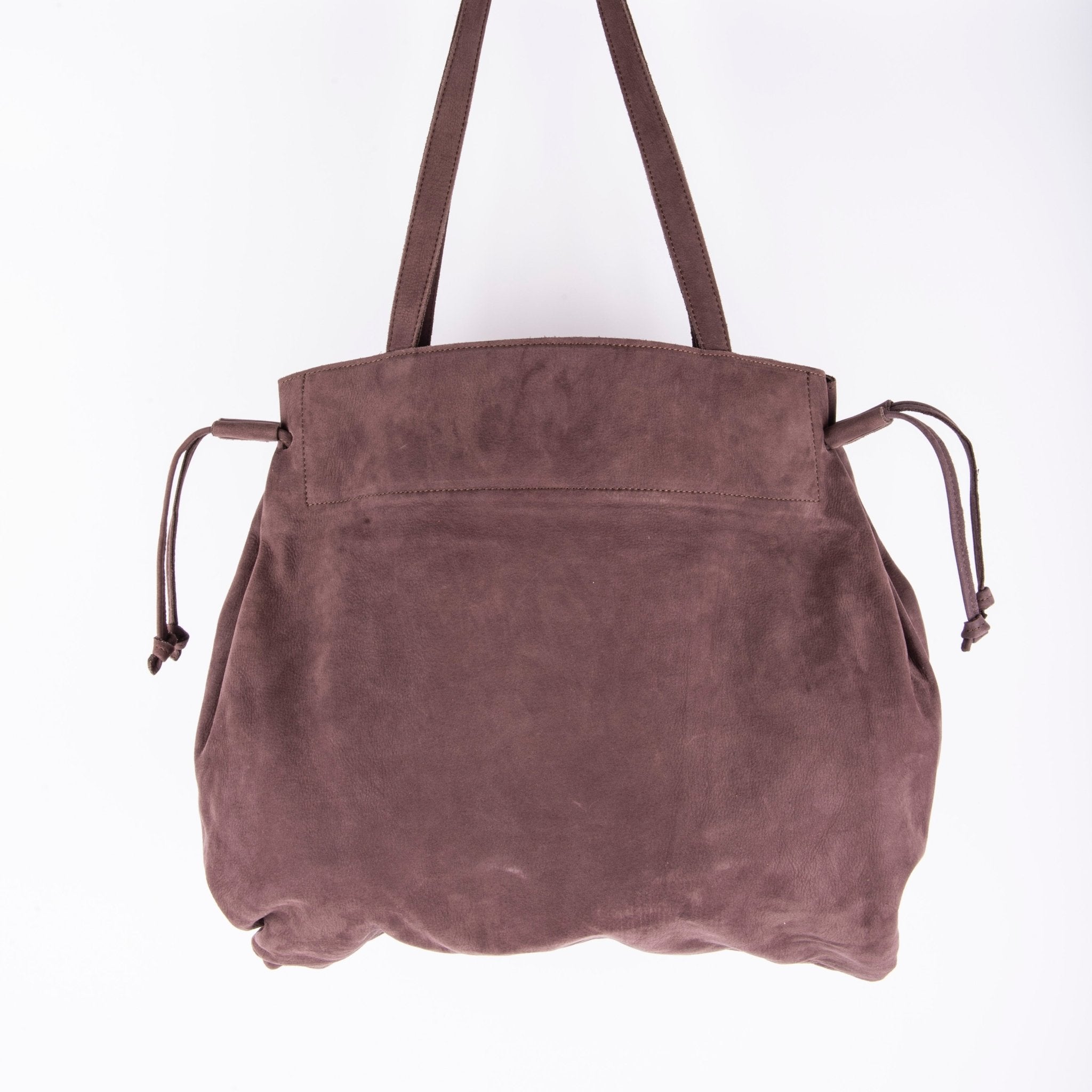 Lana long beach cioccolato - borsa grande a spalla in pelle marrone - Marta Ray