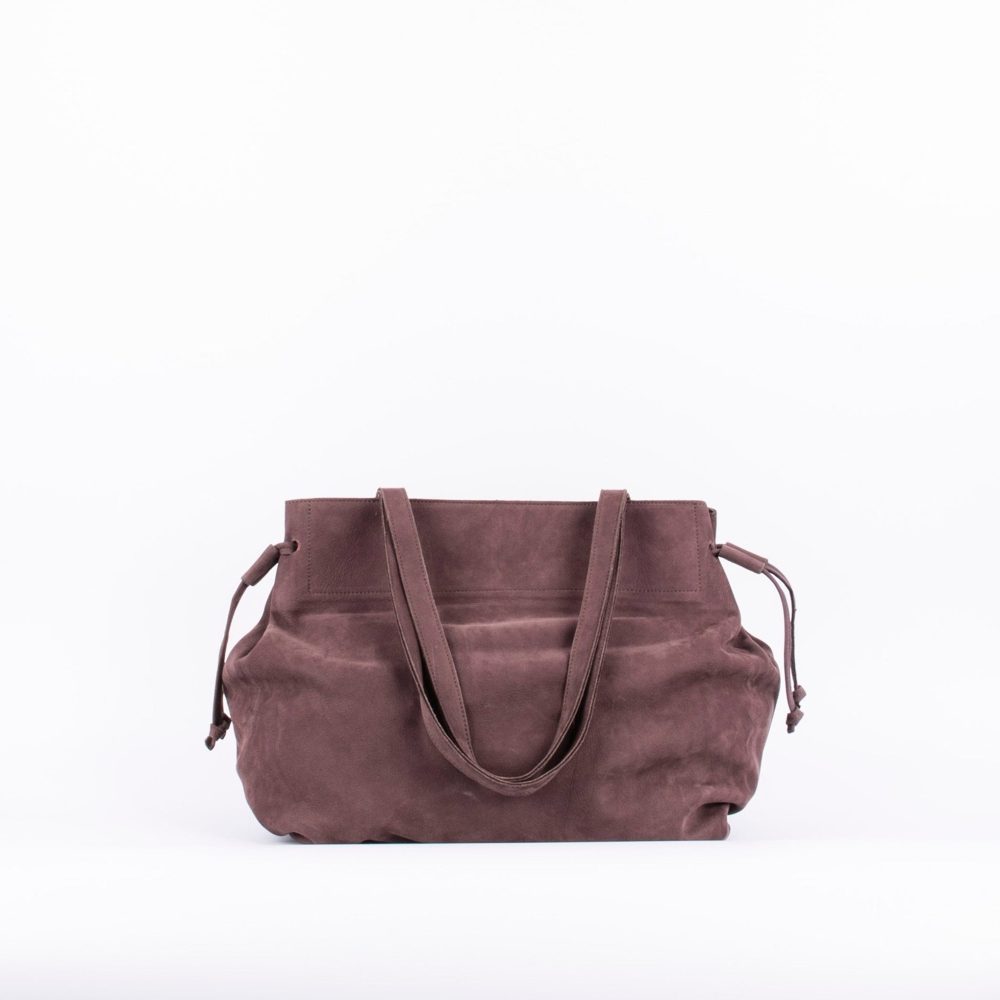 Lana long beach cioccolato - borsa grande a spalla in pelle marrone - Marta Ray