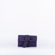 Larissa long beach indaco - pochette con tracolla in pelle viola - Marta Ray