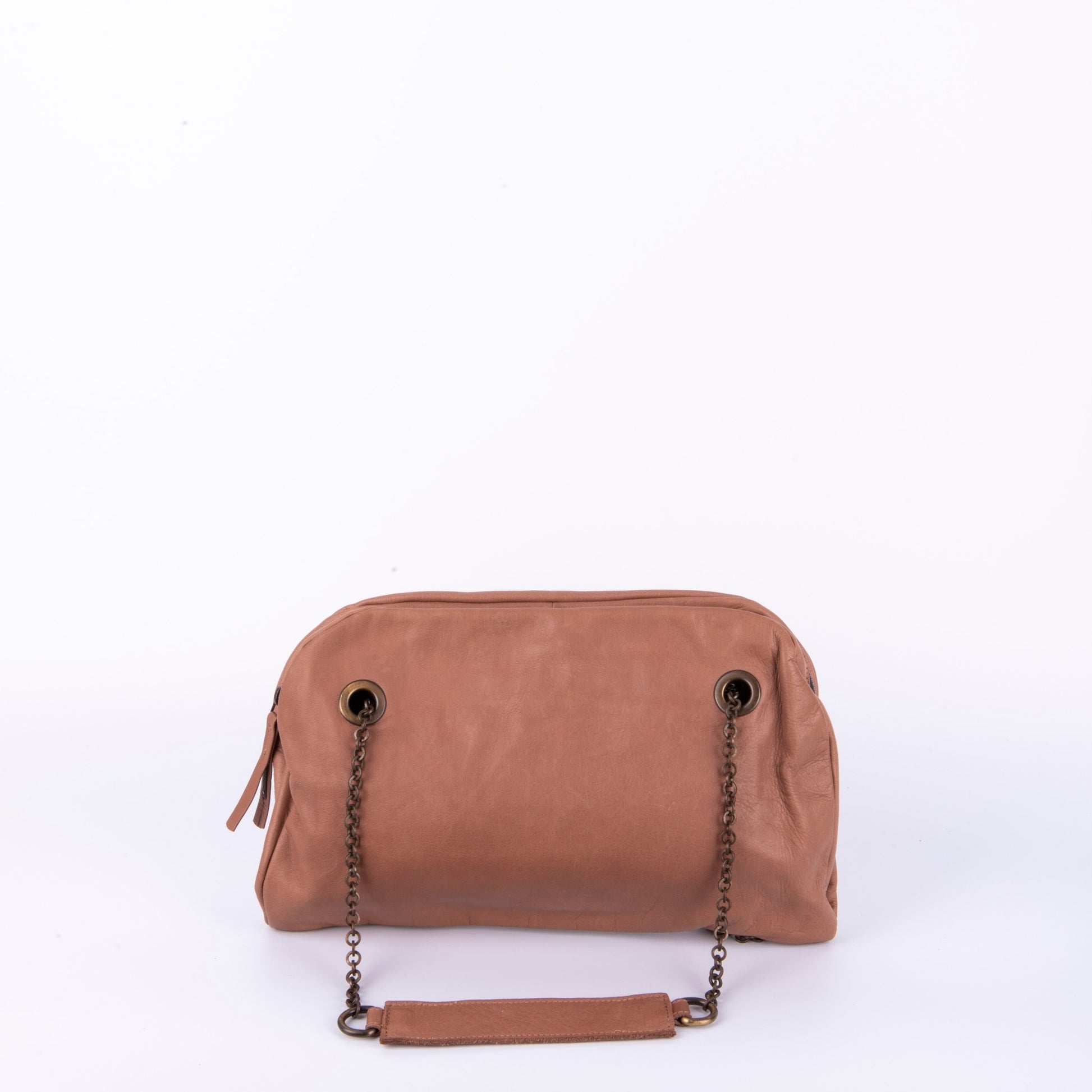 Leila mousse cammeo - pochette in pelle rosa - Marta Ray