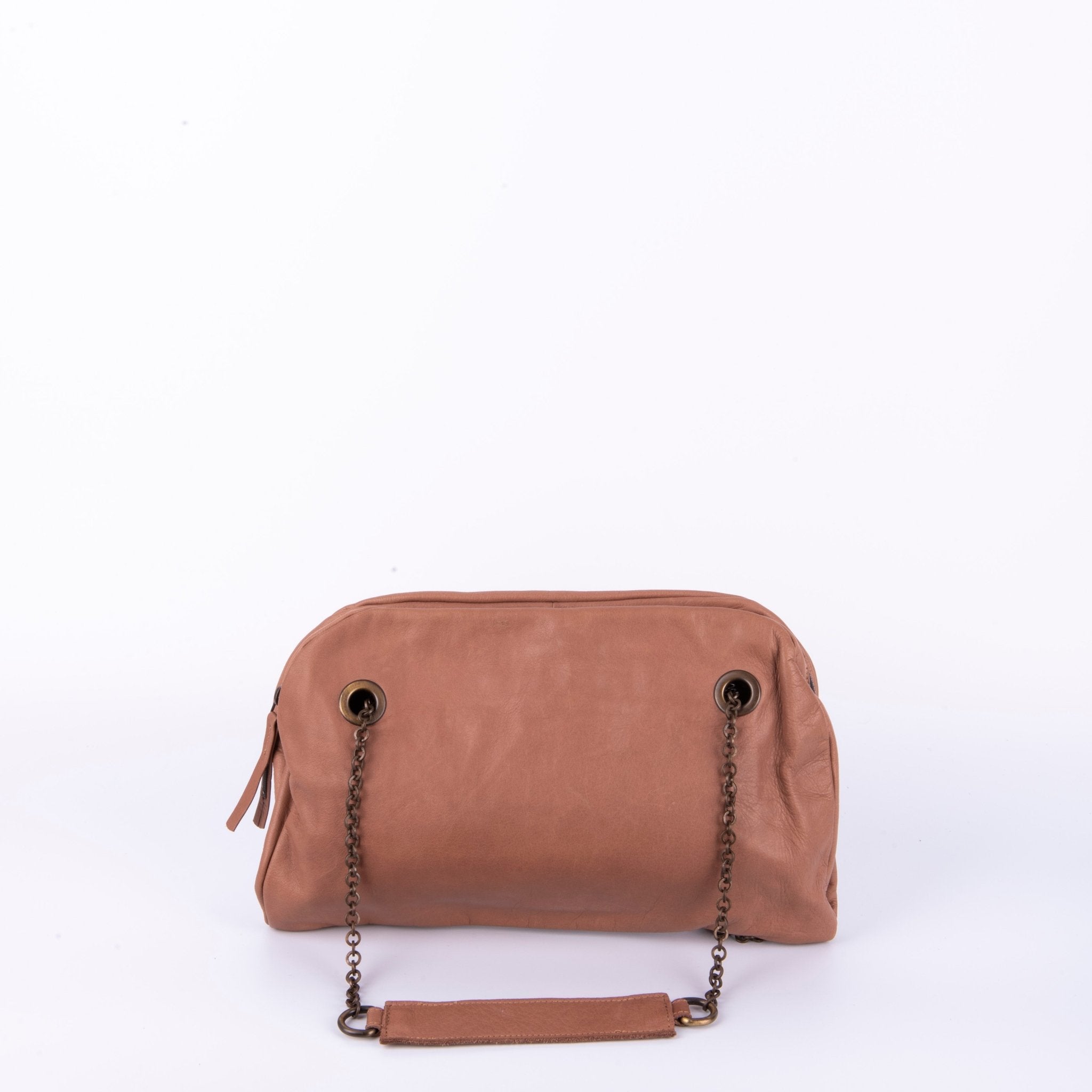 Leila mousse cammeo - pochette in pelle rosa - Marta Ray