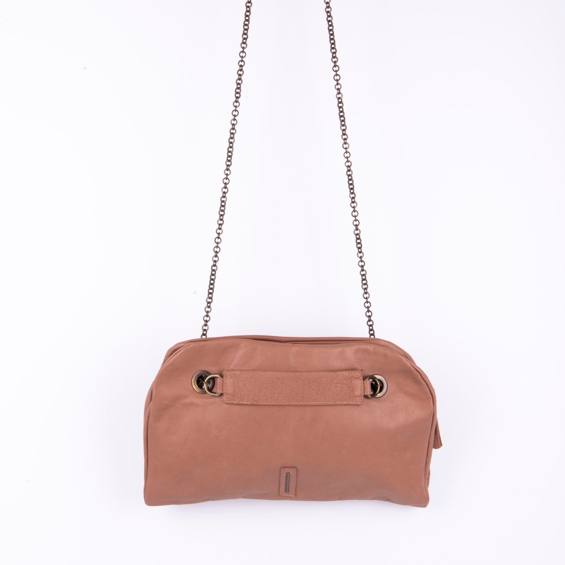 Leila mousse cammeo - pochette in pelle rosa - Marta Ray