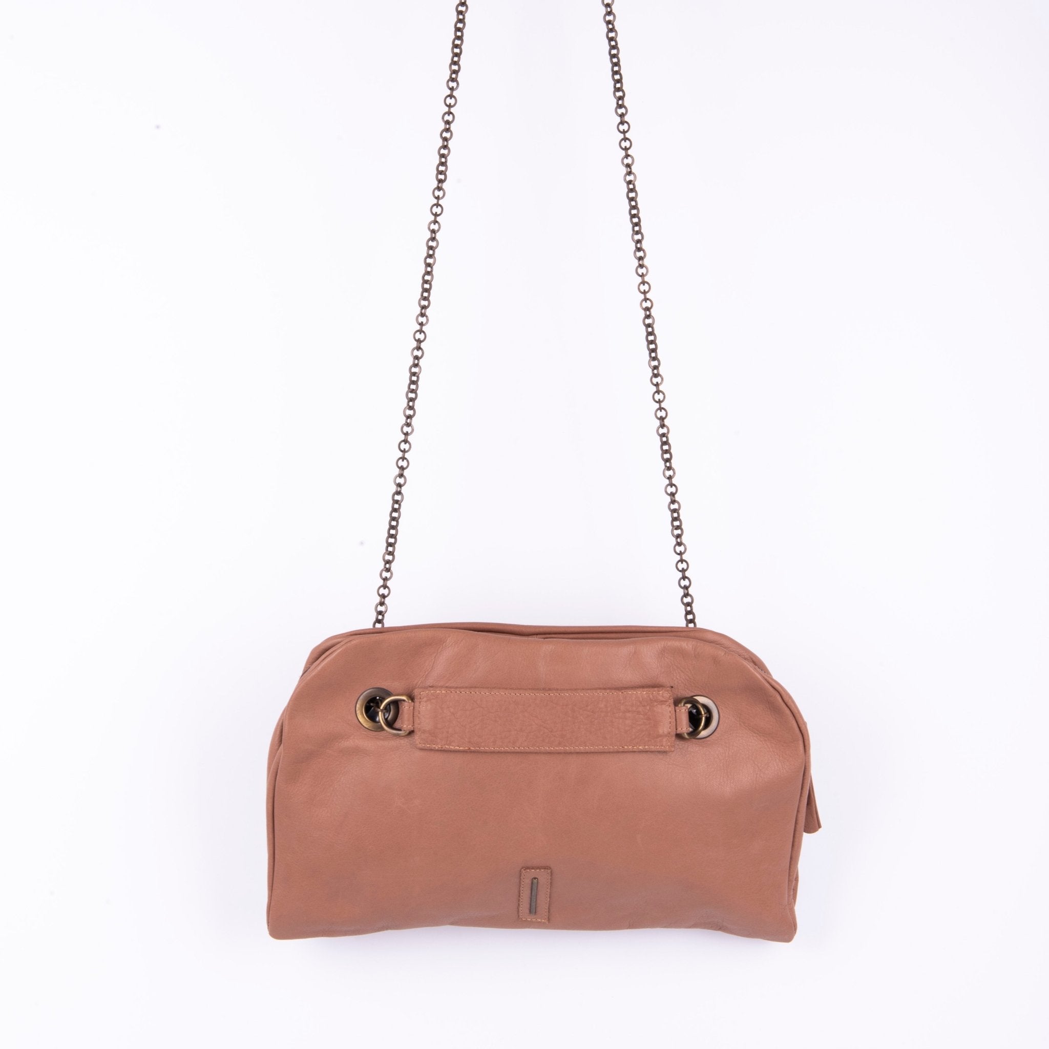 Leila mousse cammeo - pochette in pelle rosa - Marta Ray
