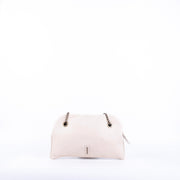 Leila mousse latte macchiato - pochette in pelle bianca - Marta Ray