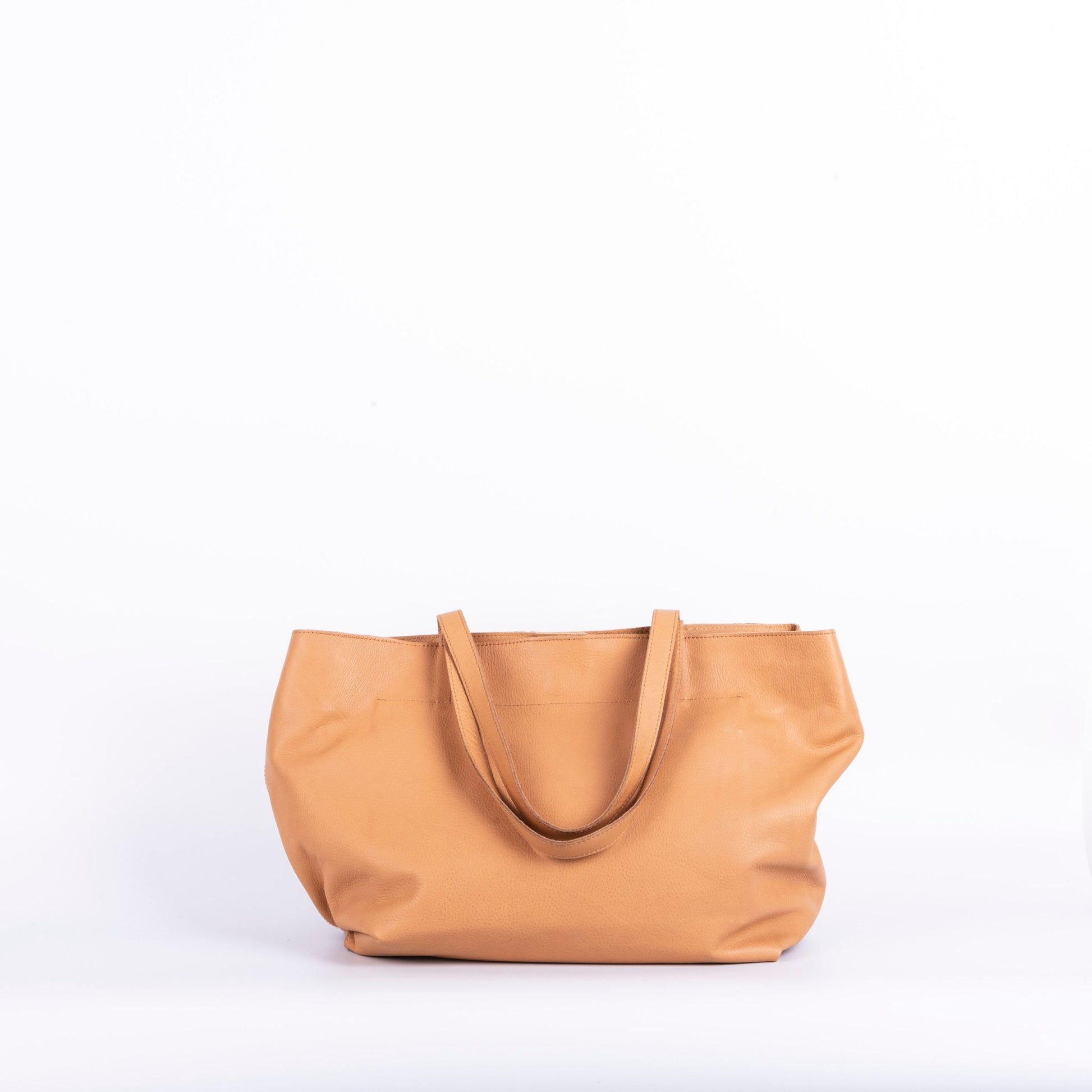 Lotta amalfi nocciola - borsa a spalla grande in pelle beige - Marta Ray