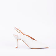 Lucrezia savage ecru - mule in pelle beige - Marta Ray