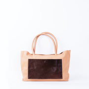 Luise amalfi nocciola+cavallino moro- borsa a spalla grande in pelle beige - Marta Ray