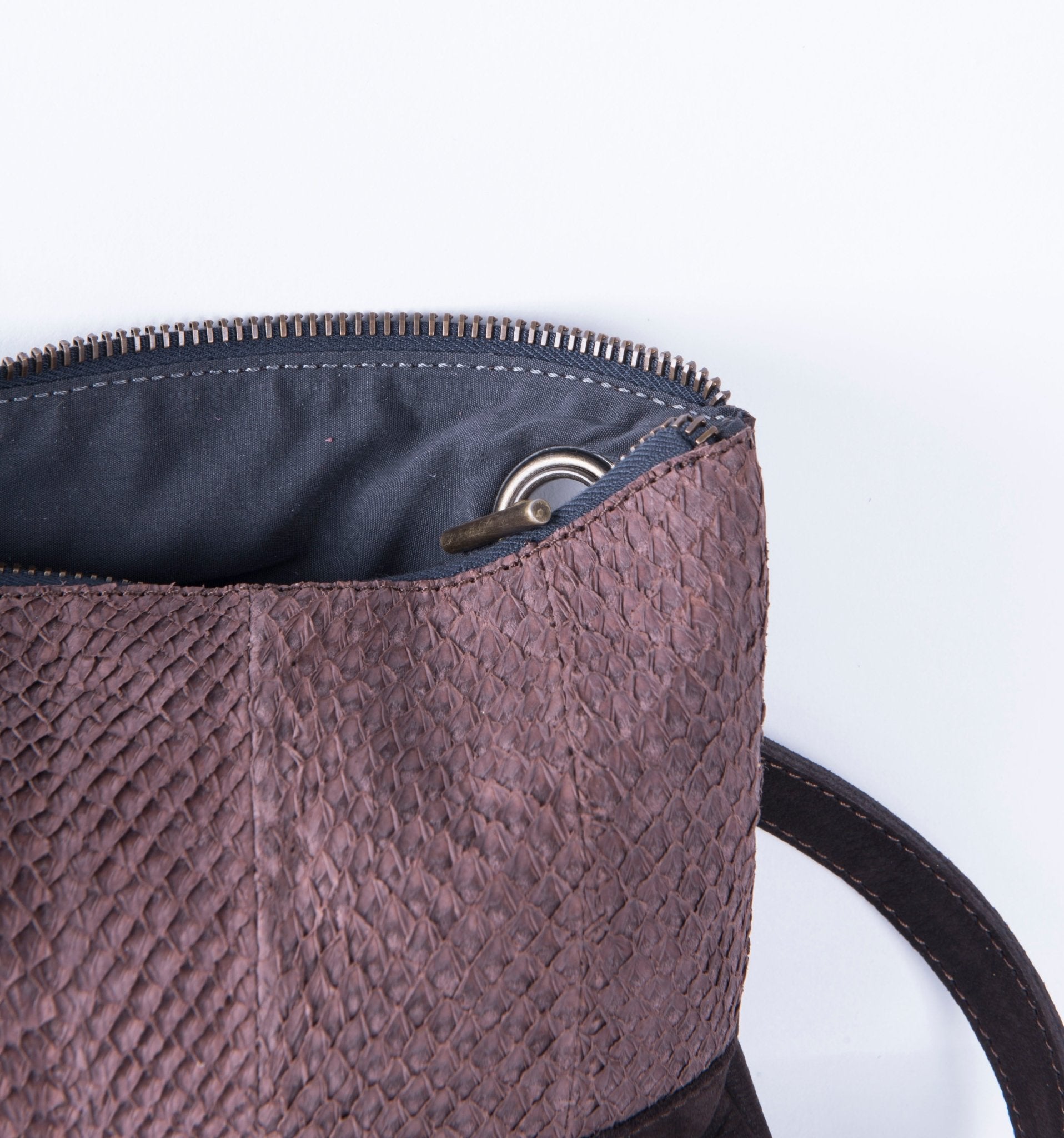 Lulu salmone brown+ long beach testa di moro - piattina a tracolla marrone - Marta Ray