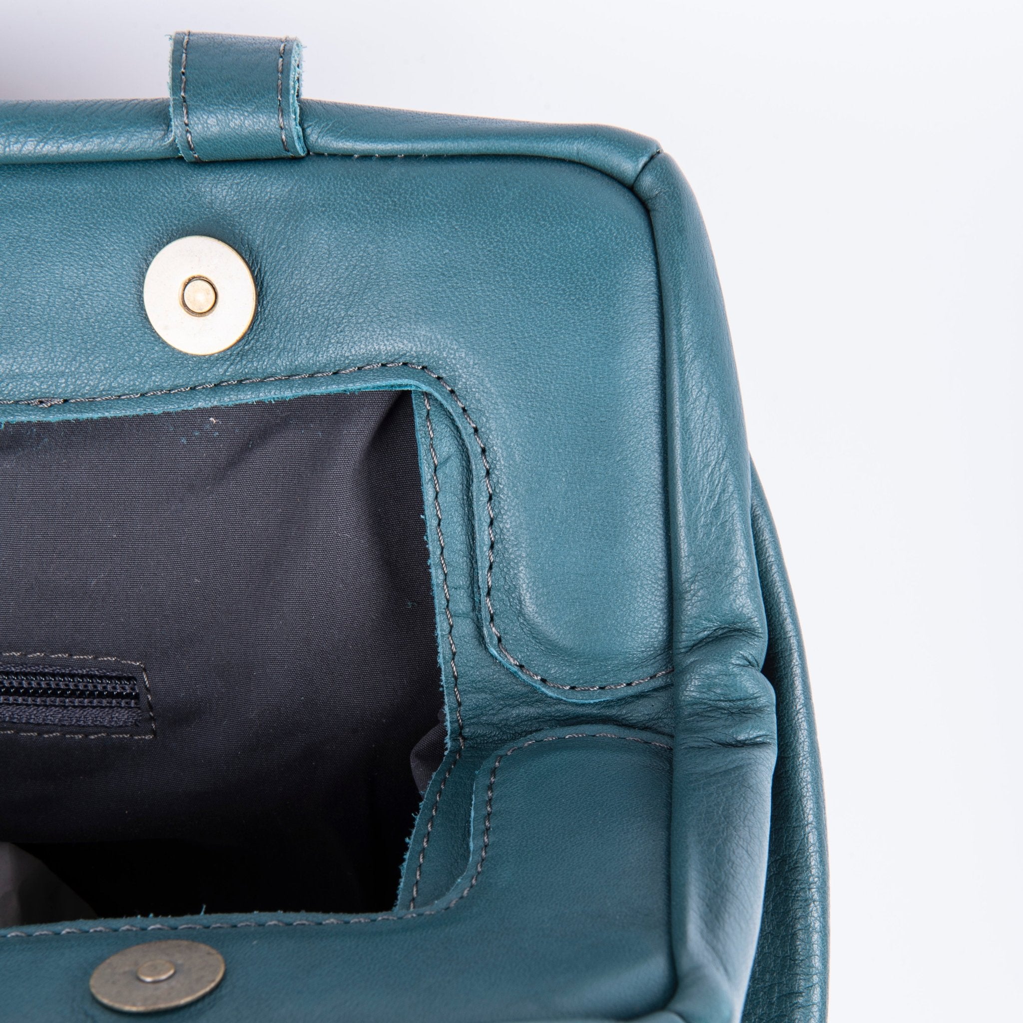 Maggie mousse ottanio - borsa a spalla grande in pelle verde - Marta Ray