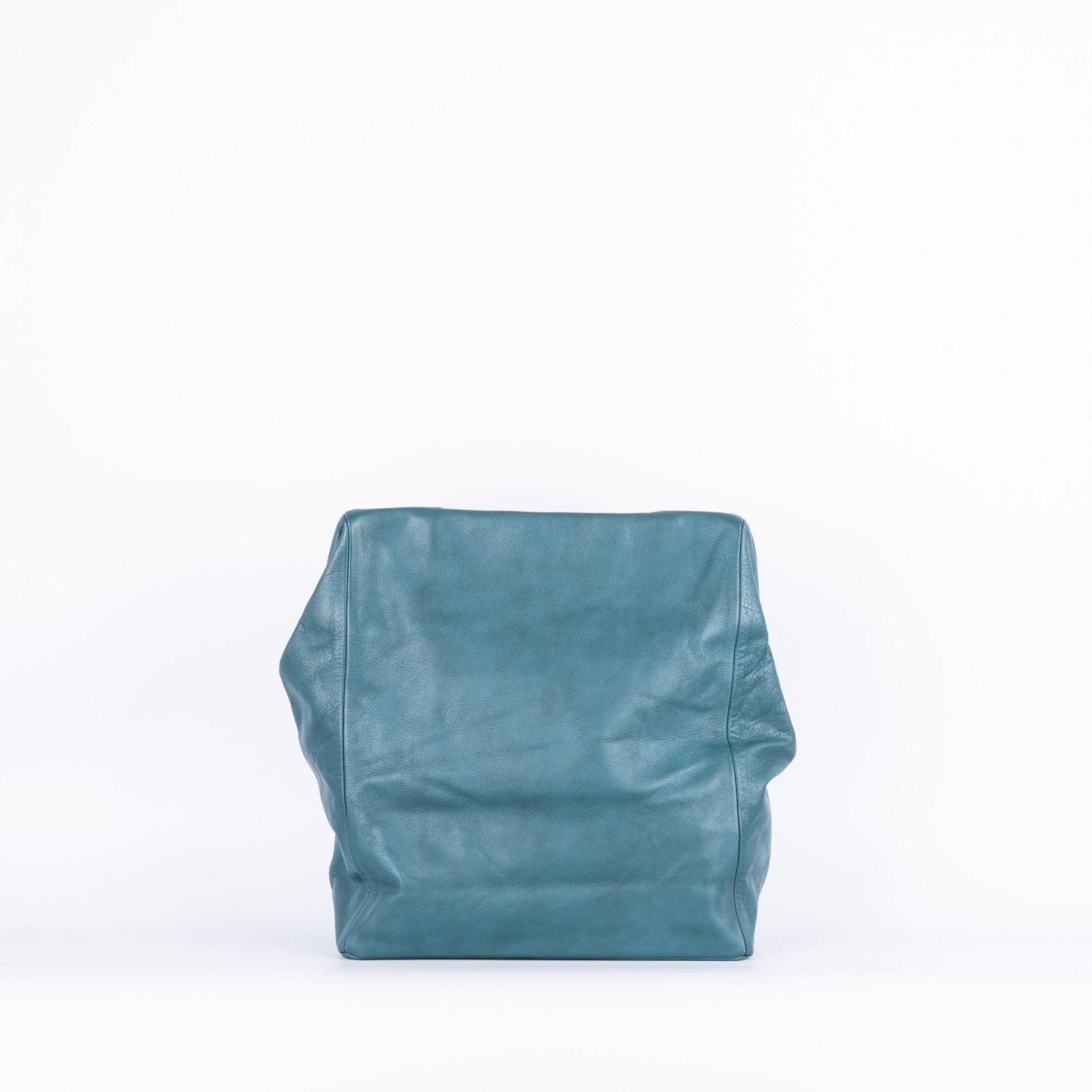 Maggie mousse ottanio - borsa a spalla grande in pelle verde - Marta Ray
