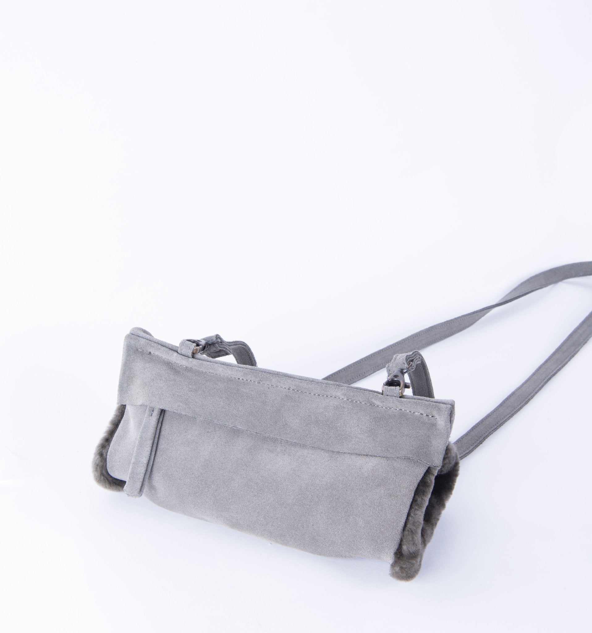 Malika montone bosco + velstar tundra - borsa a tracolla manicotto in montone verde - Marta Ray