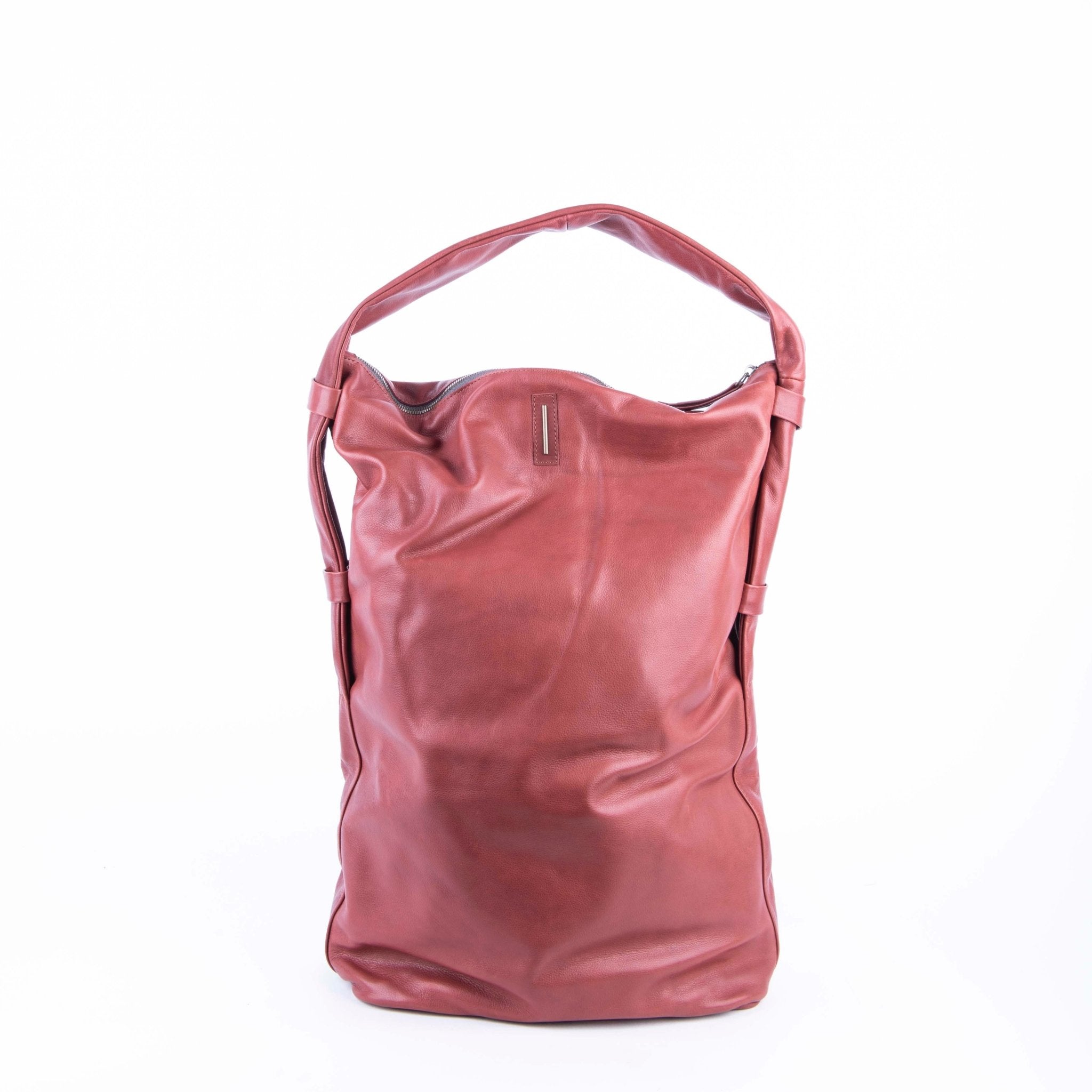 Mandy mousse cuoio inglese - morbida borsa a tracolla in pelle marrone - Marta Ray
