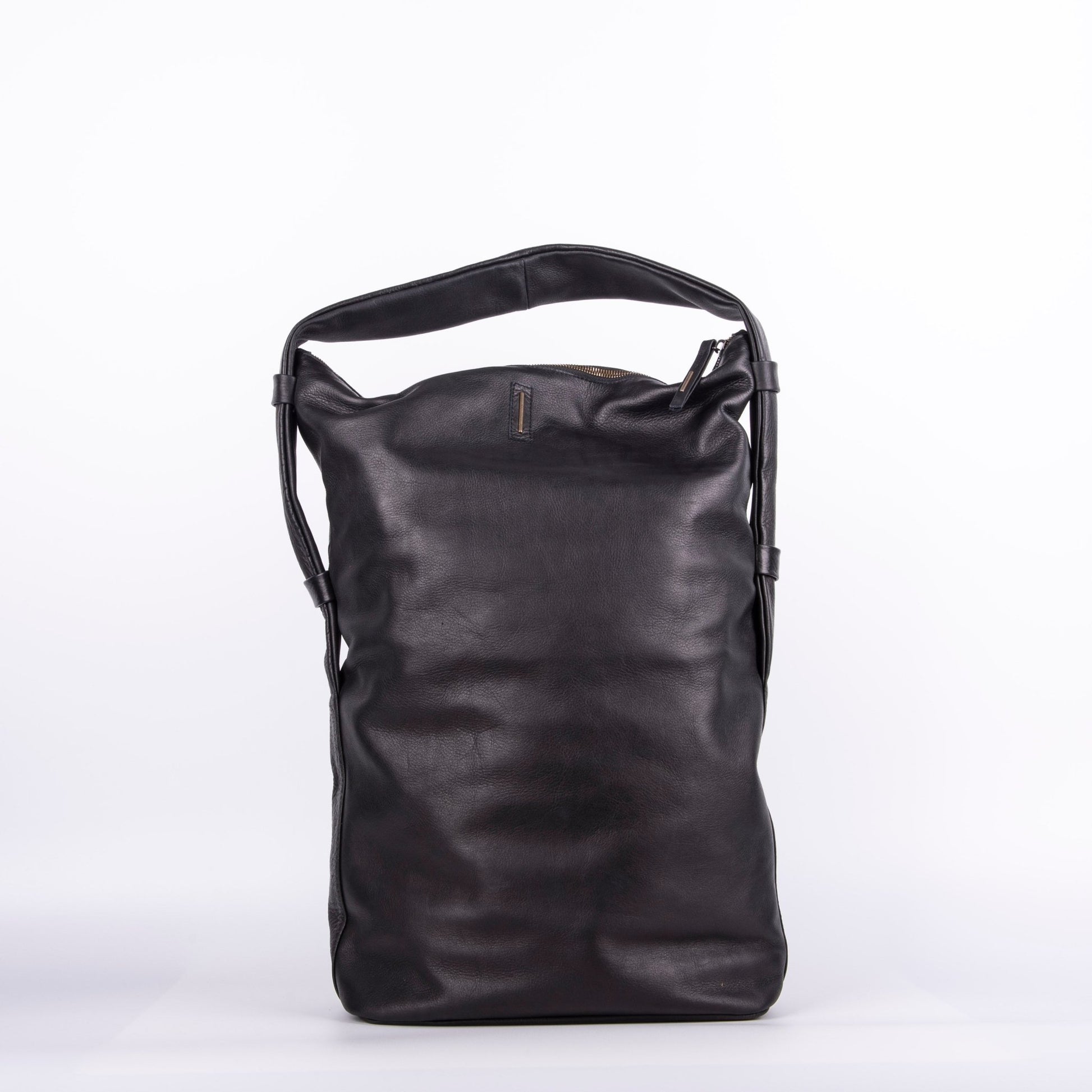 Mandy mousse nero - morbida borsa a tracolla in pelle nera - Marta Ray