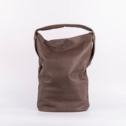Mandy mousse smog - morbida borsa a tracolla in pelle grigia - Marta Ray