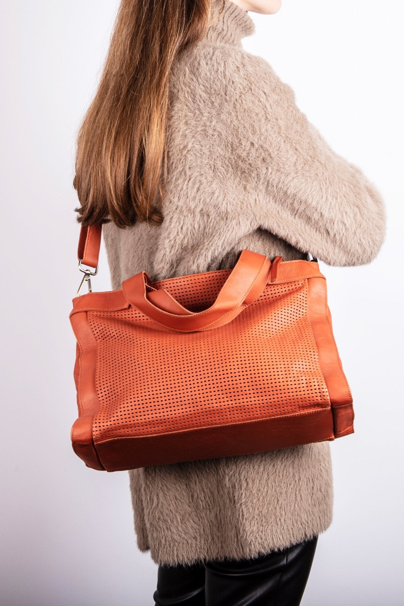 Marisol mousse squamata pioggia - borsa a spalla in pelle celeste - Marta Ray
